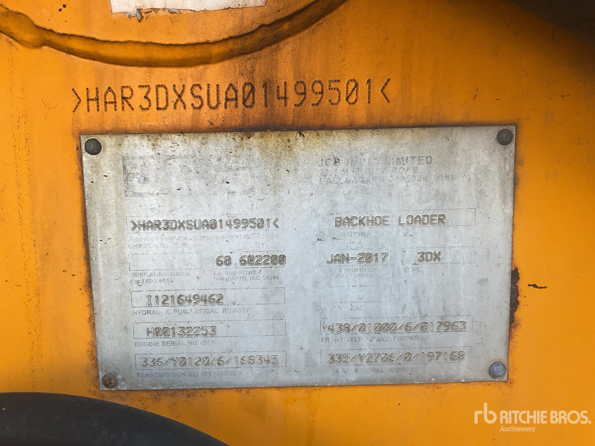 2017 JCB 3DX