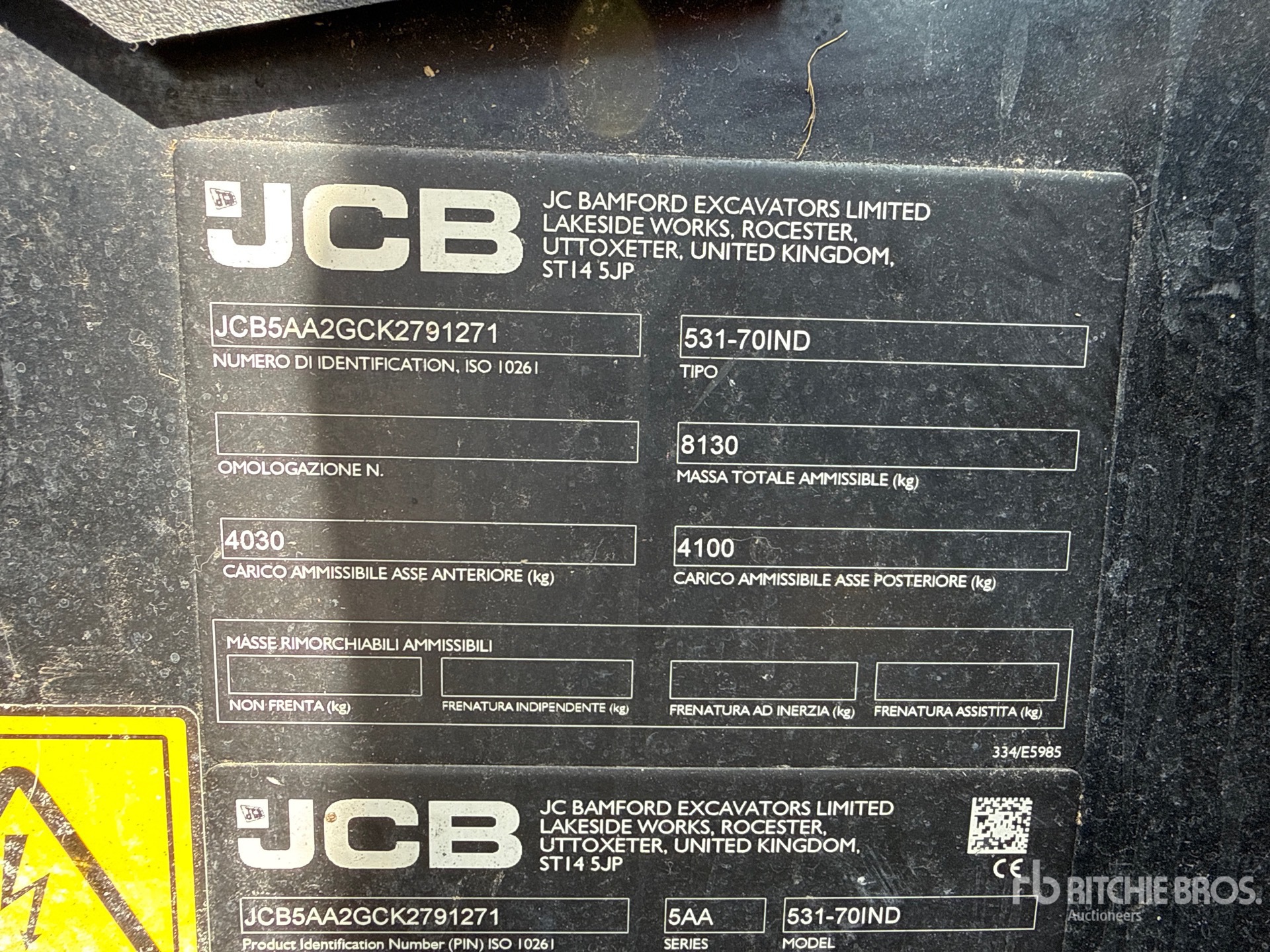 2019 JCB 531-70