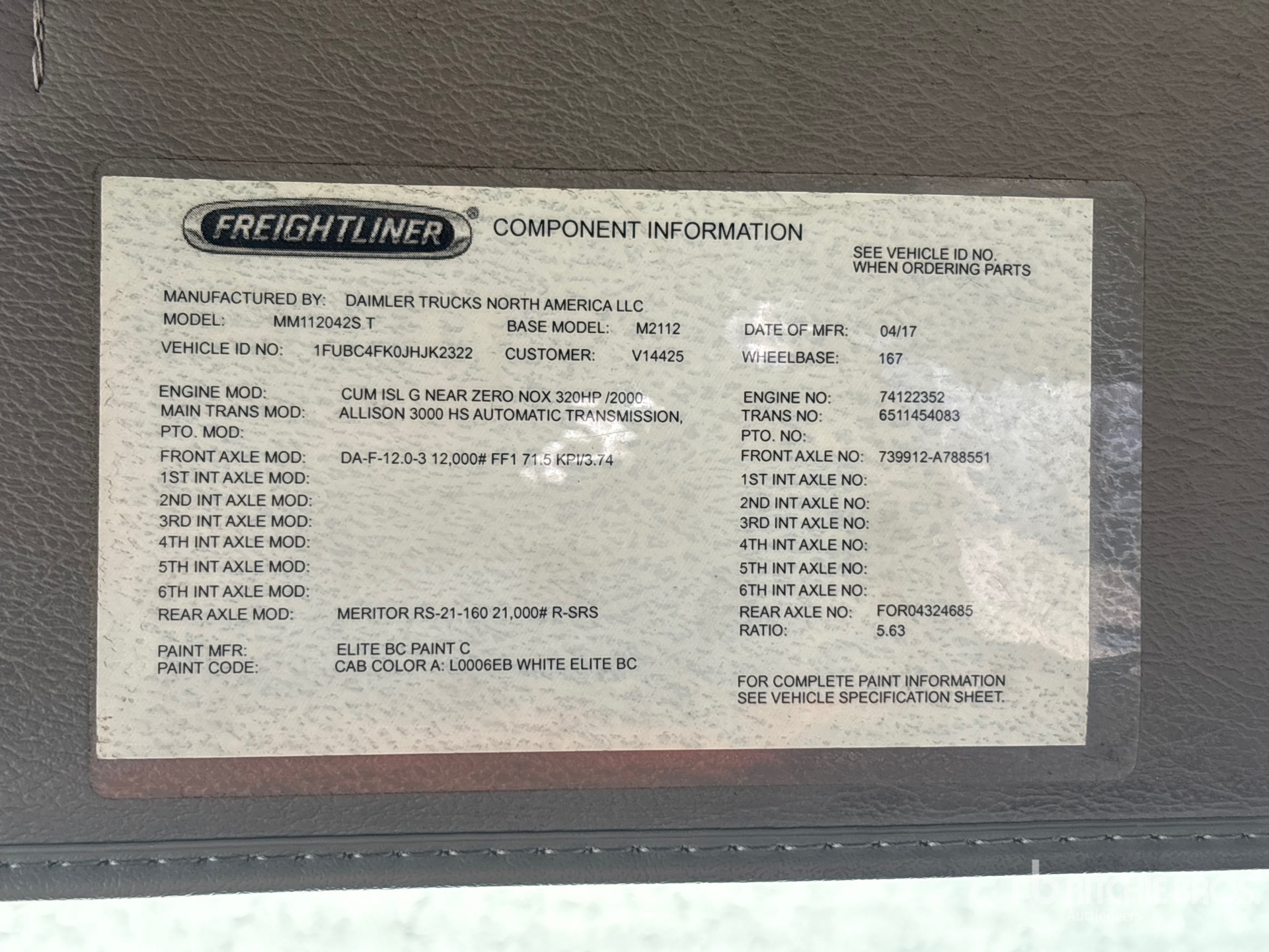 2018 Freightliner M2 112
