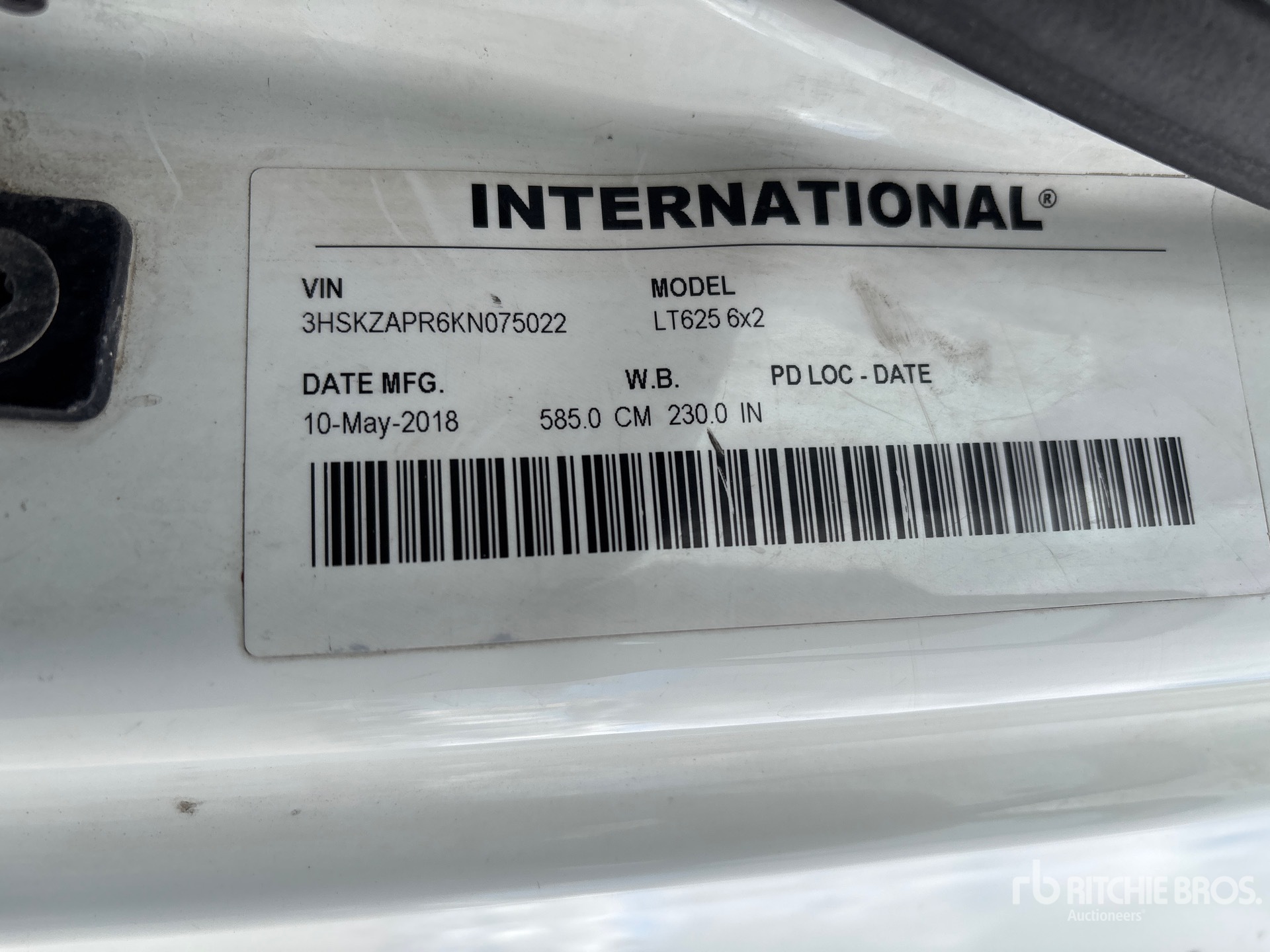 2019 International LT625