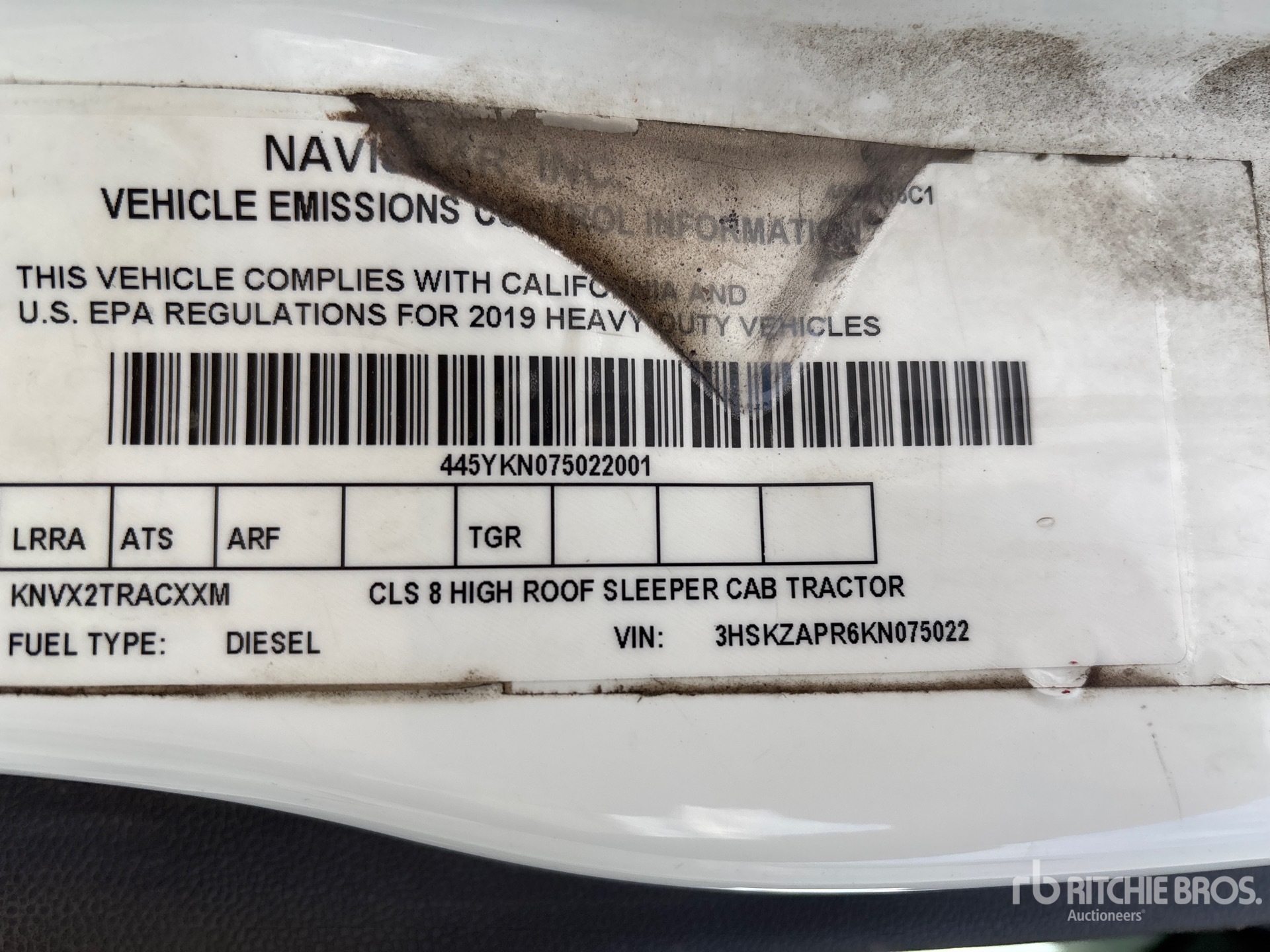2019 International LT625