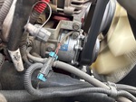 Engine with A/C Compressor