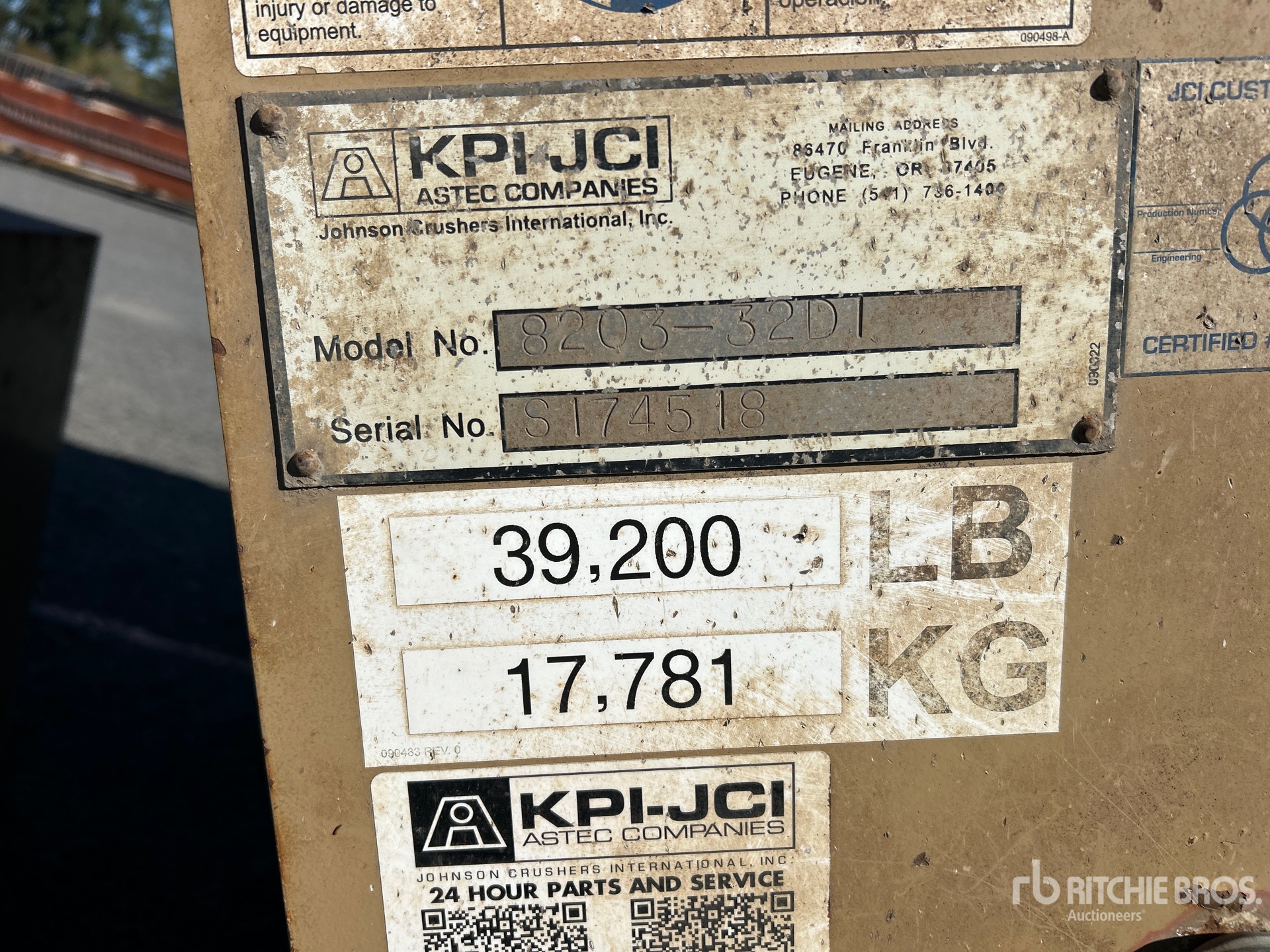 2017 KPI-JCI / Astec 8203-32DI