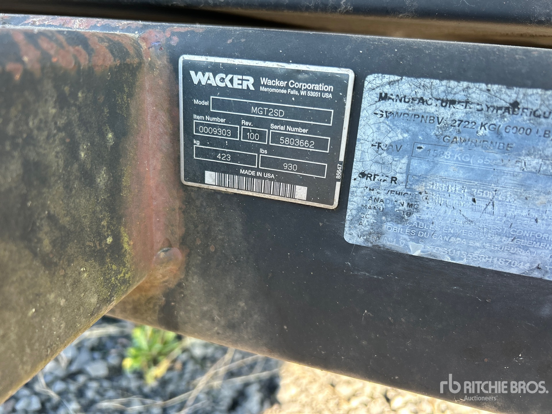 2008 Wacker Neuson G50