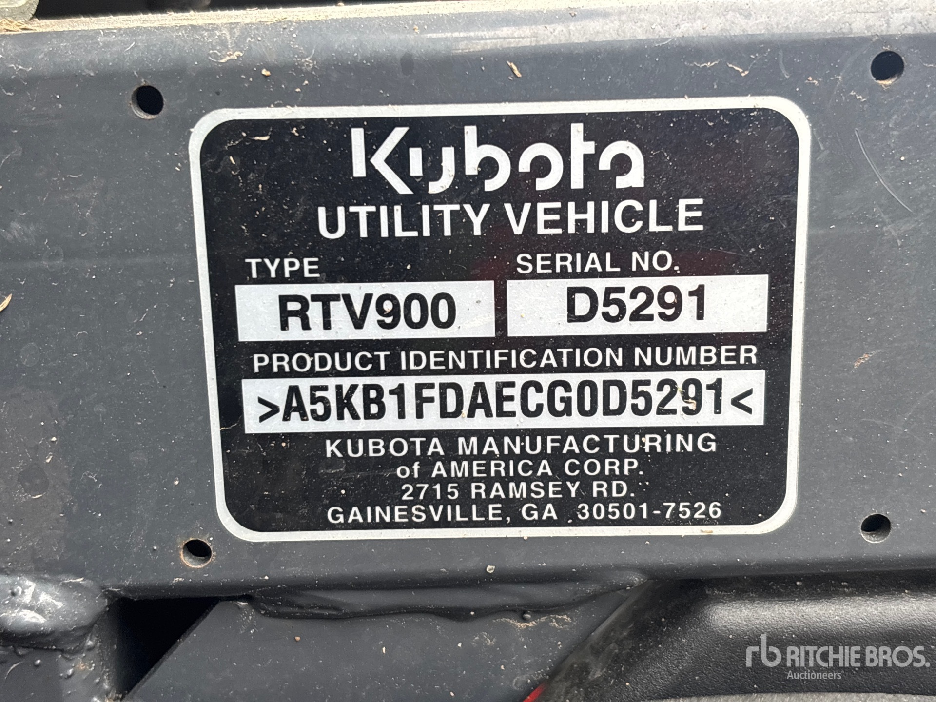2012 Kubota RTV900