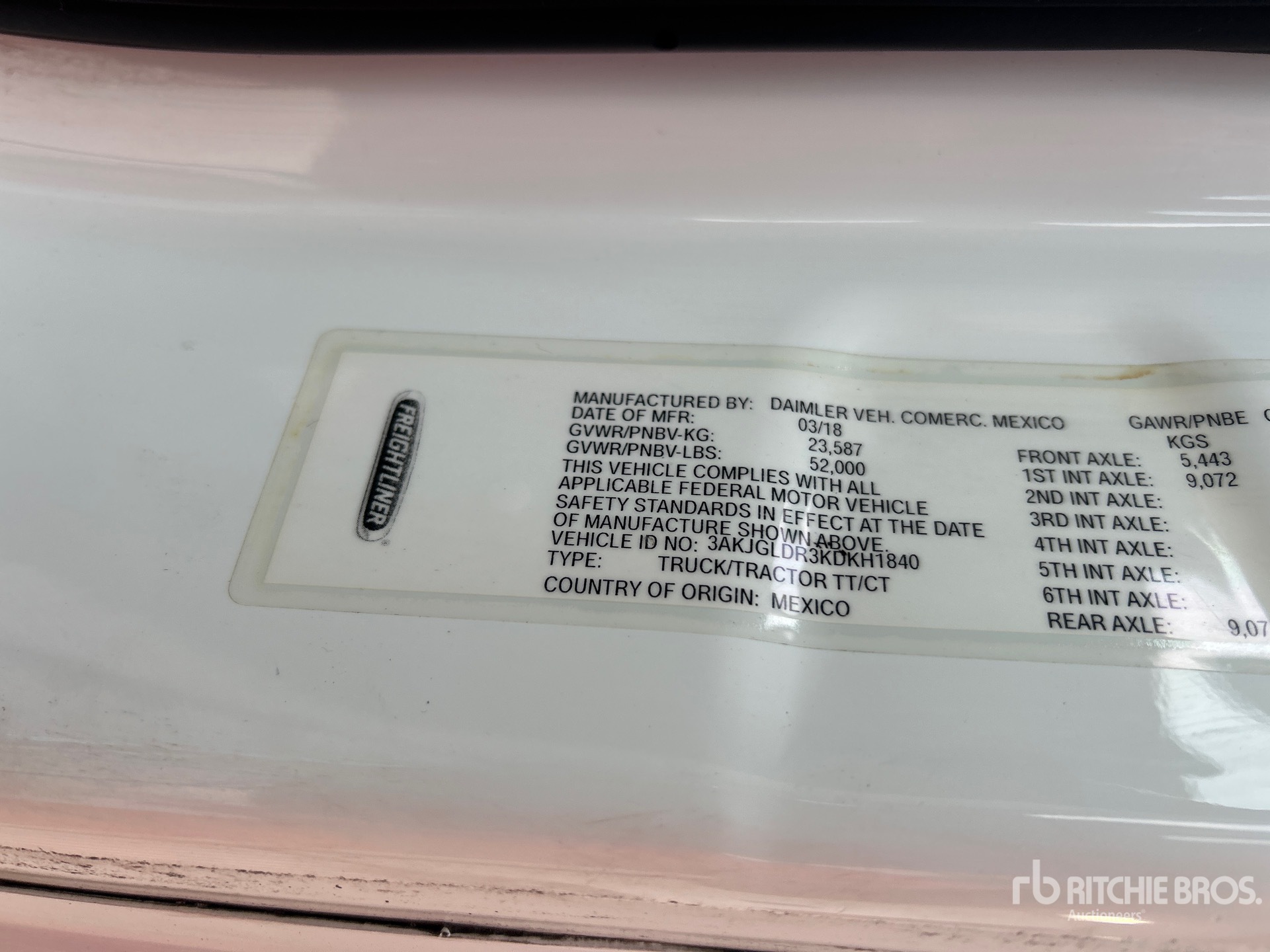 2019 Freightliner CASCADIA 125