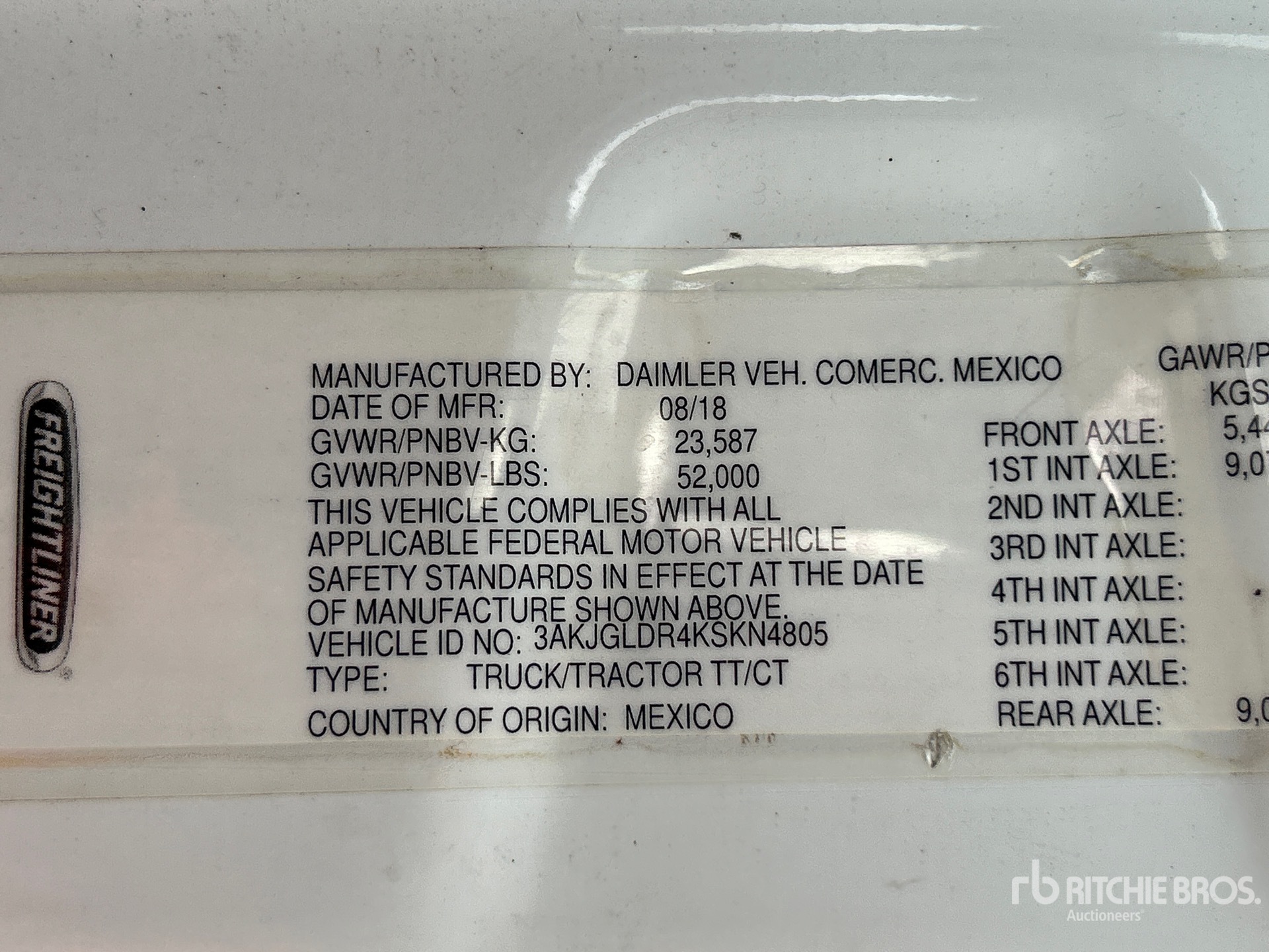 2019 Freightliner CASCADIA 125