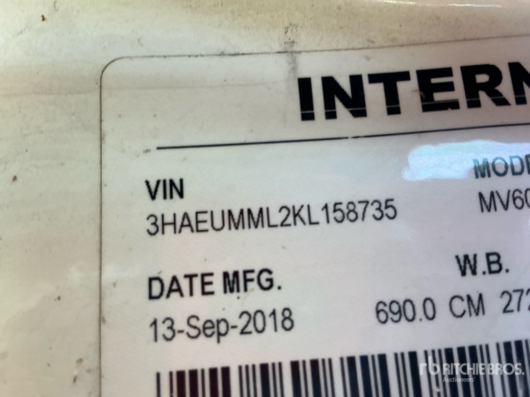 2019 International MV607