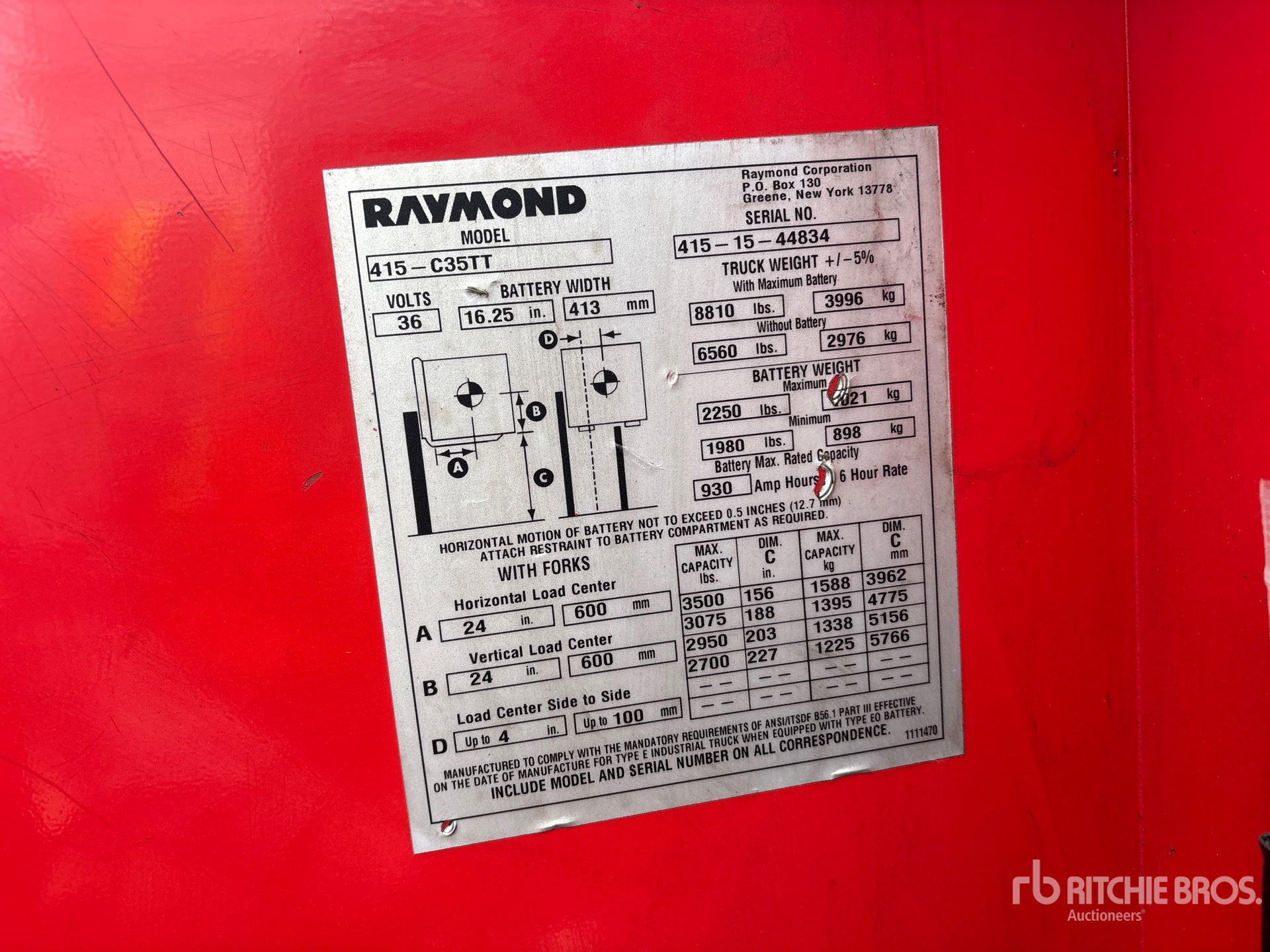 2015 Raymond 415-C35TT