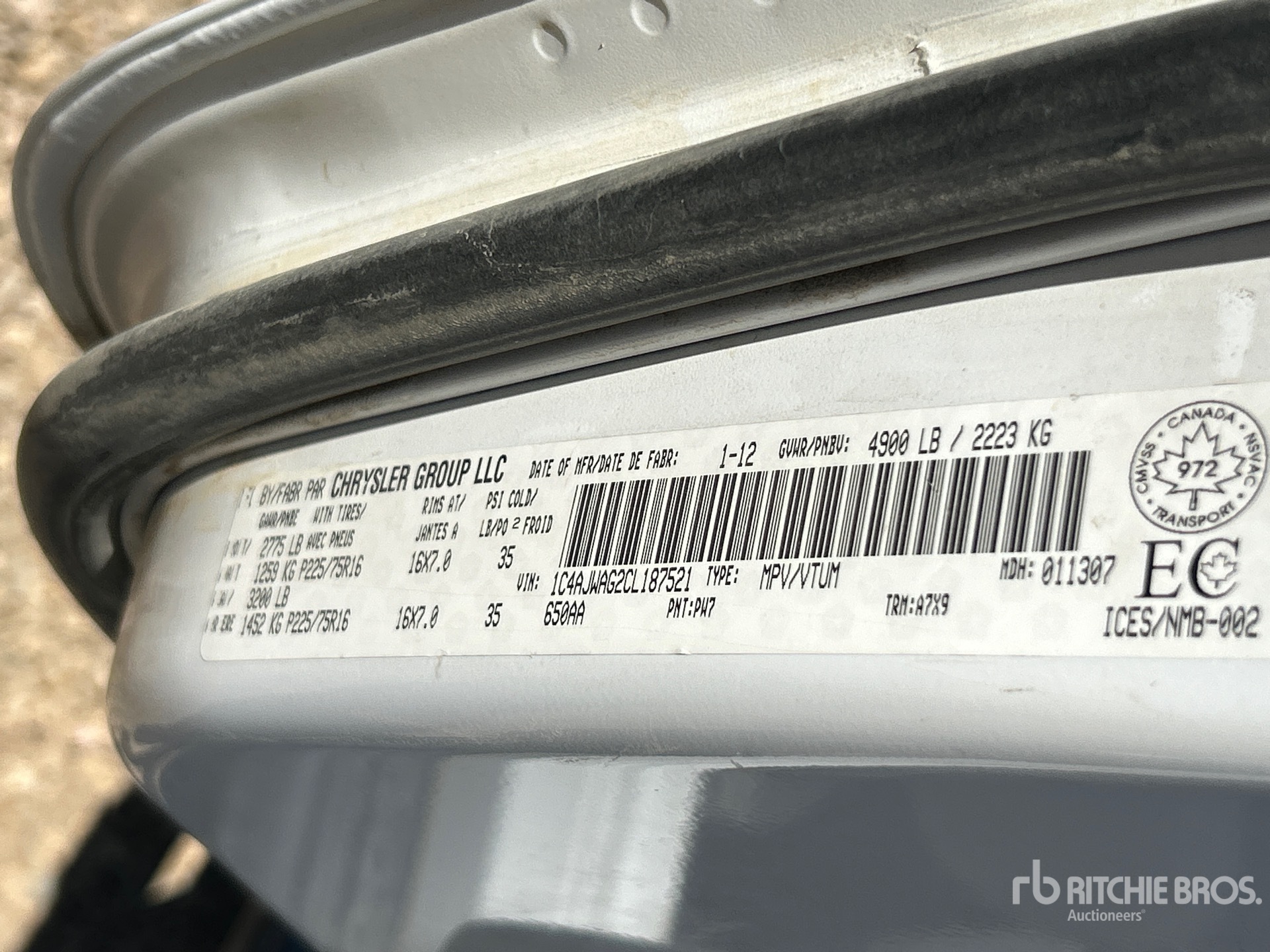 2012 Jeep WRANGLER SPORT
