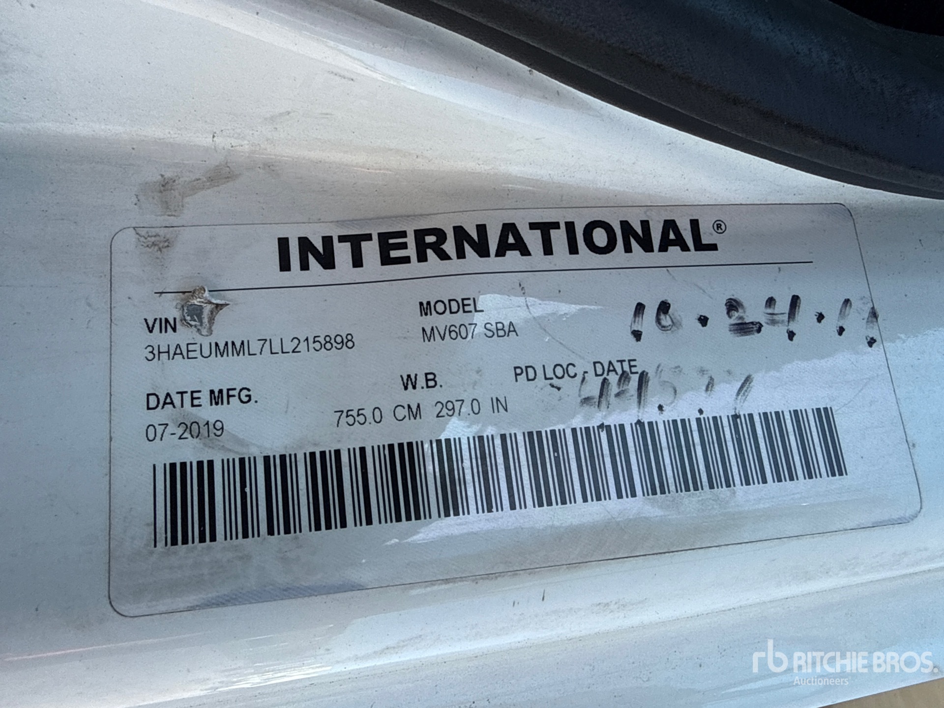 2020 International MV607
