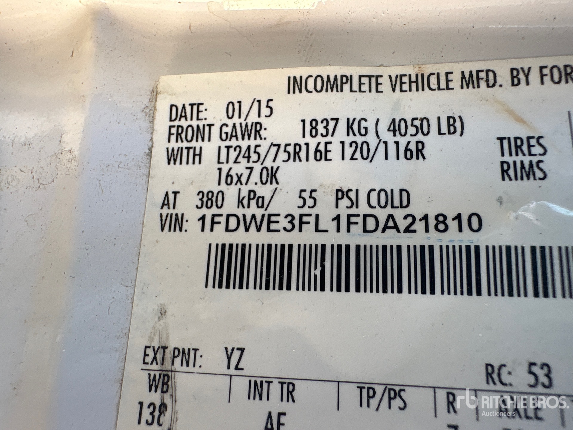 2015 Ford E-350