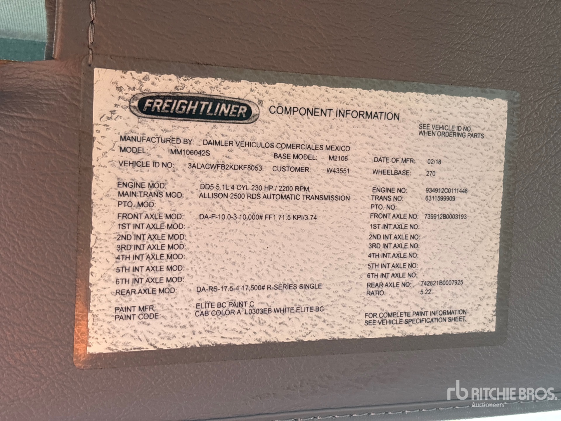 2019 Freightliner M2 106