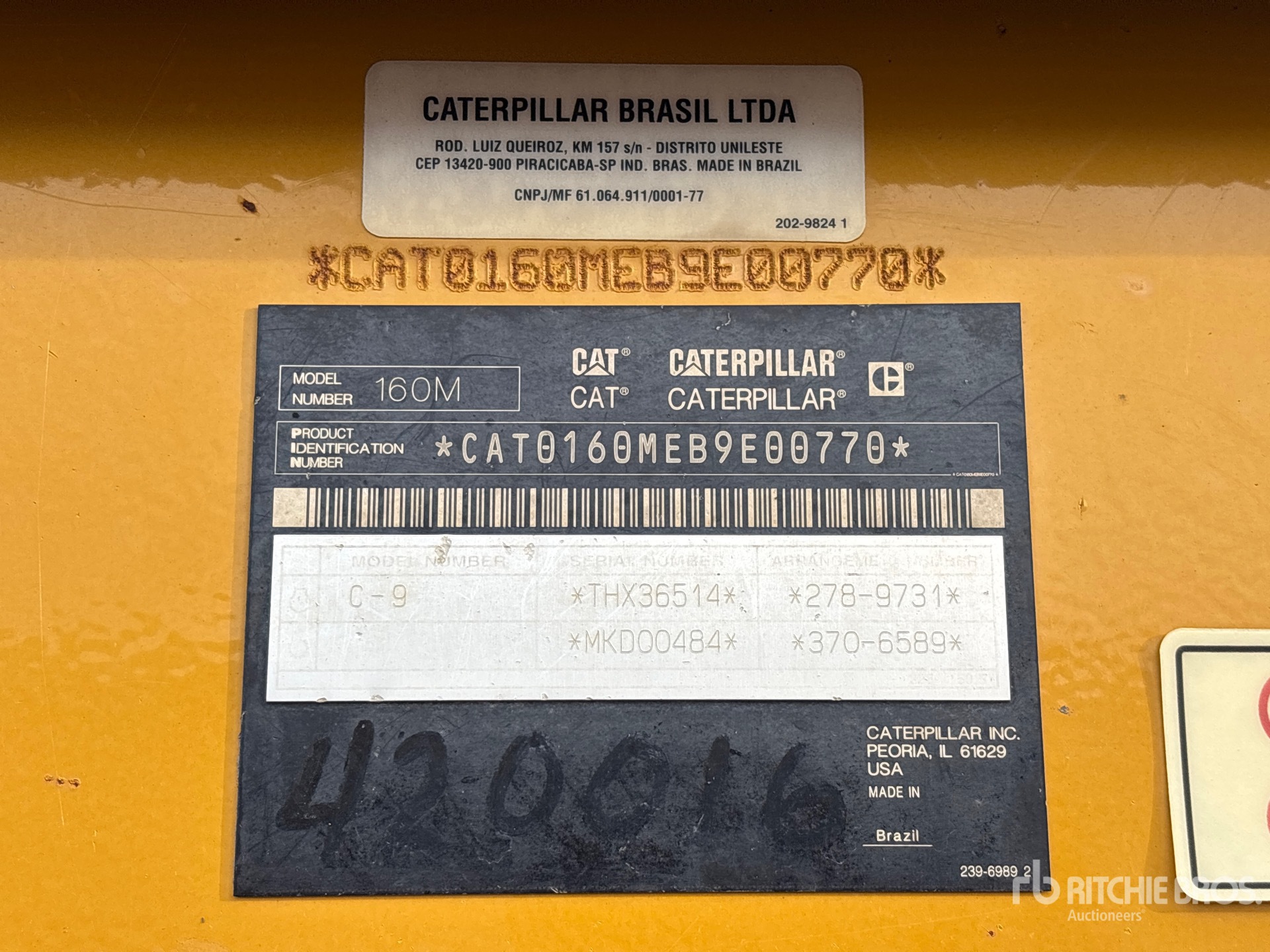 2012 Caterpillar 160M VHP PLUS