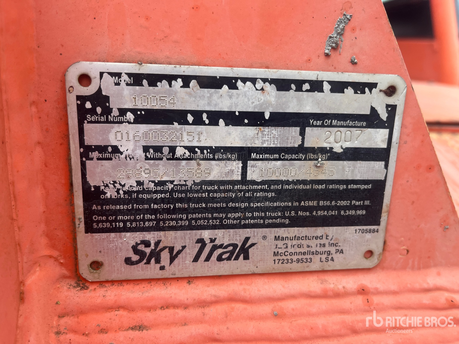 2007 Skytrak 10054