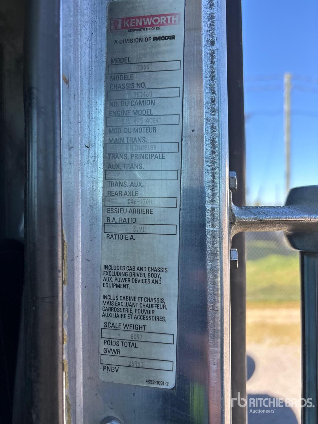 2006 Kenworth T800