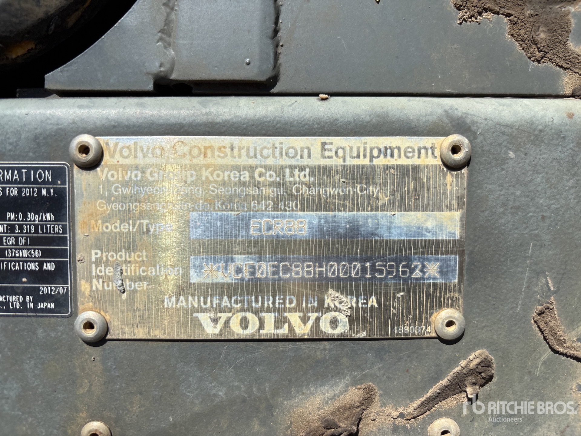 2012 Volvo ECR 88