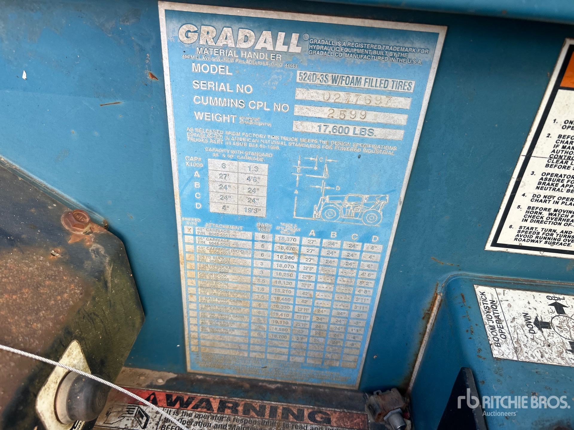 2000 Gradall 524D-3S