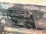 Engine with Emission Label