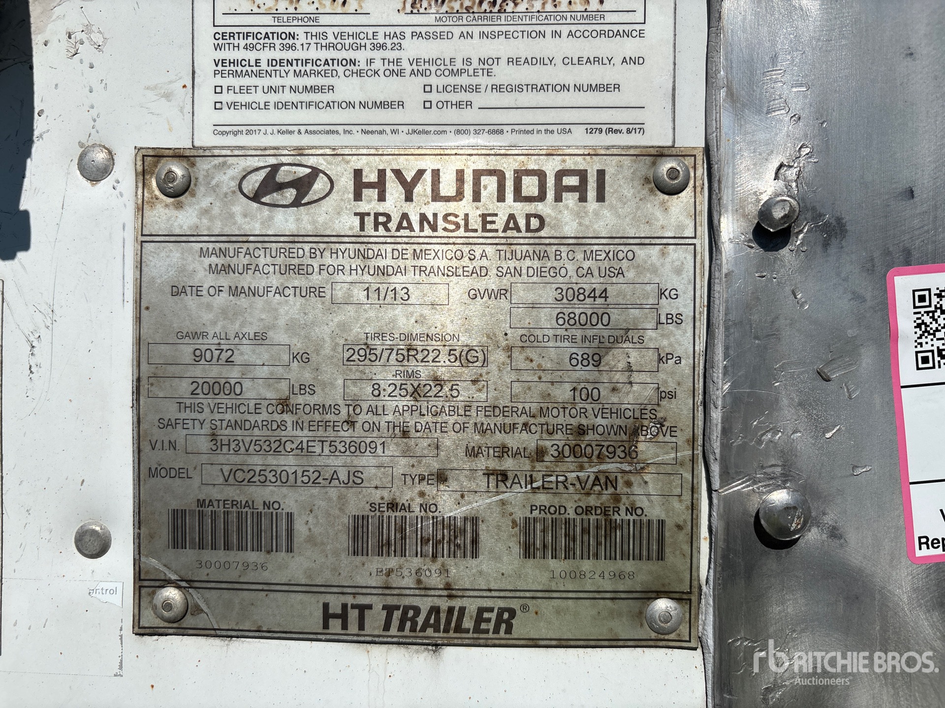 2014 Hyundai VR2530152-AJS