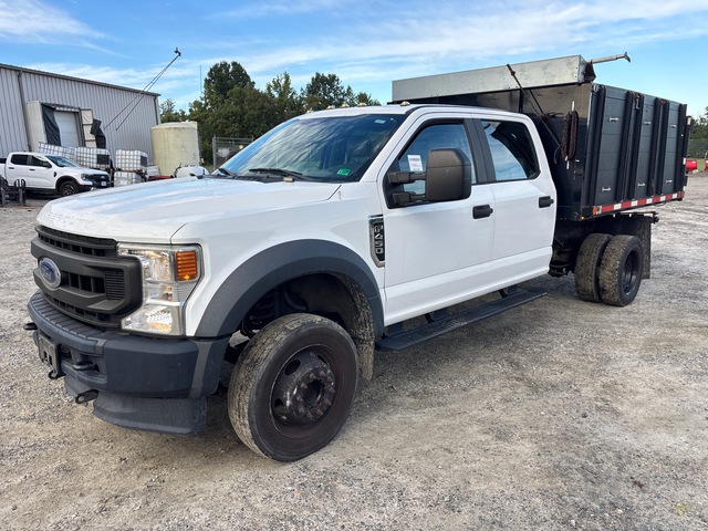 2020 Ford F-450 XL 4x2 Crew Cab Flatbed Dump Truck