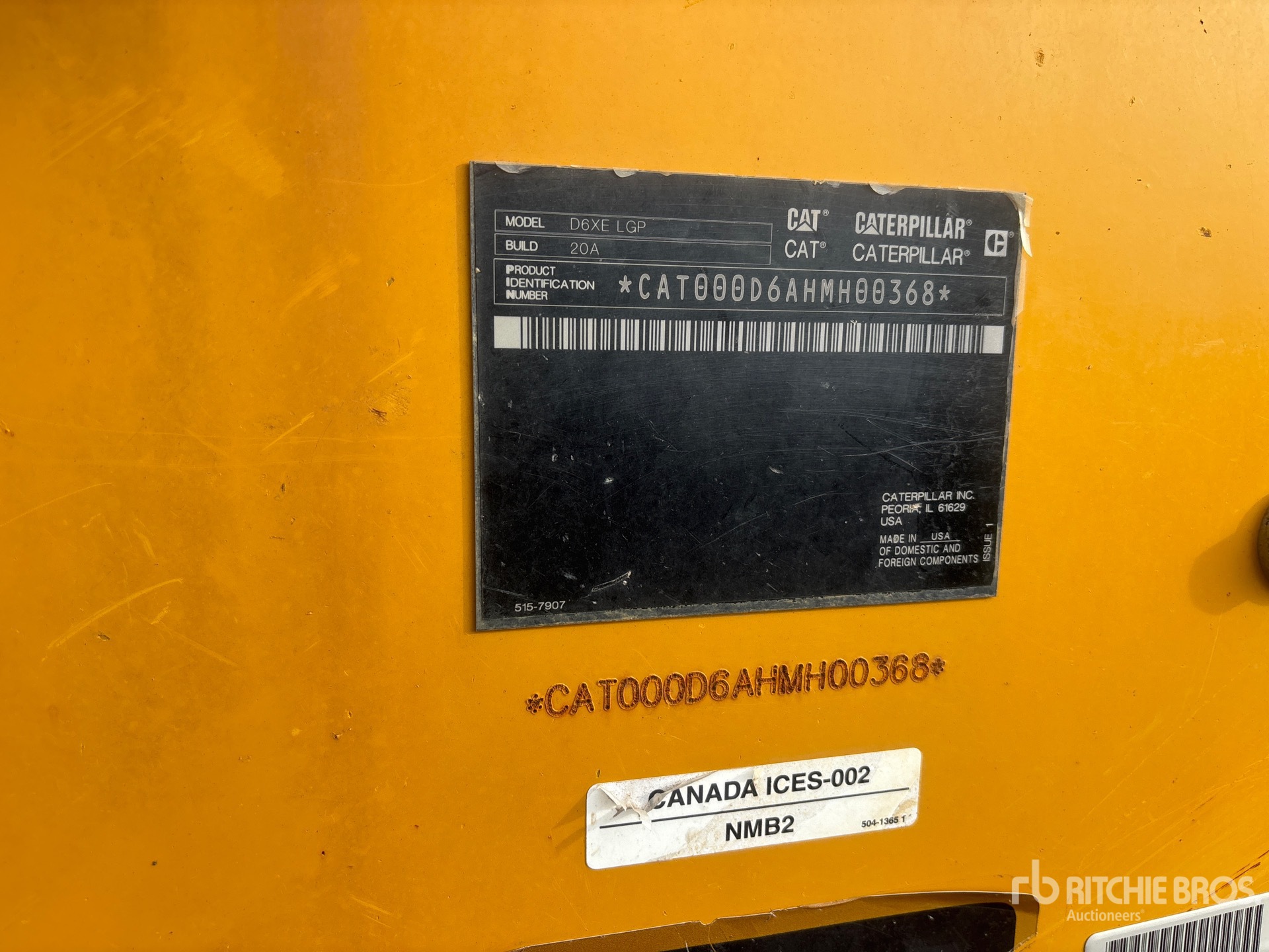 2020 Caterpillar D6 XE LGP