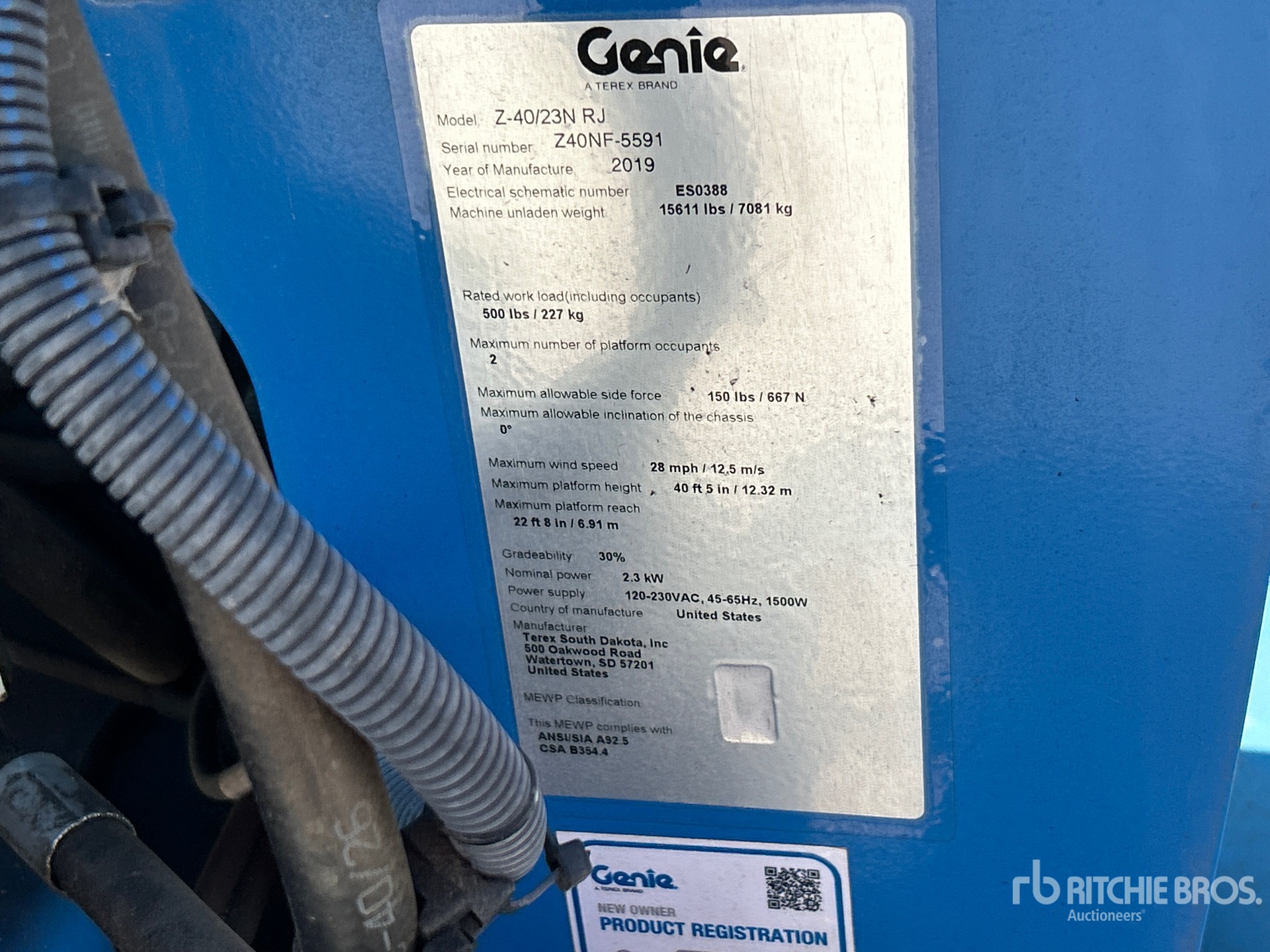 2019 Genie Z40/23NRJ