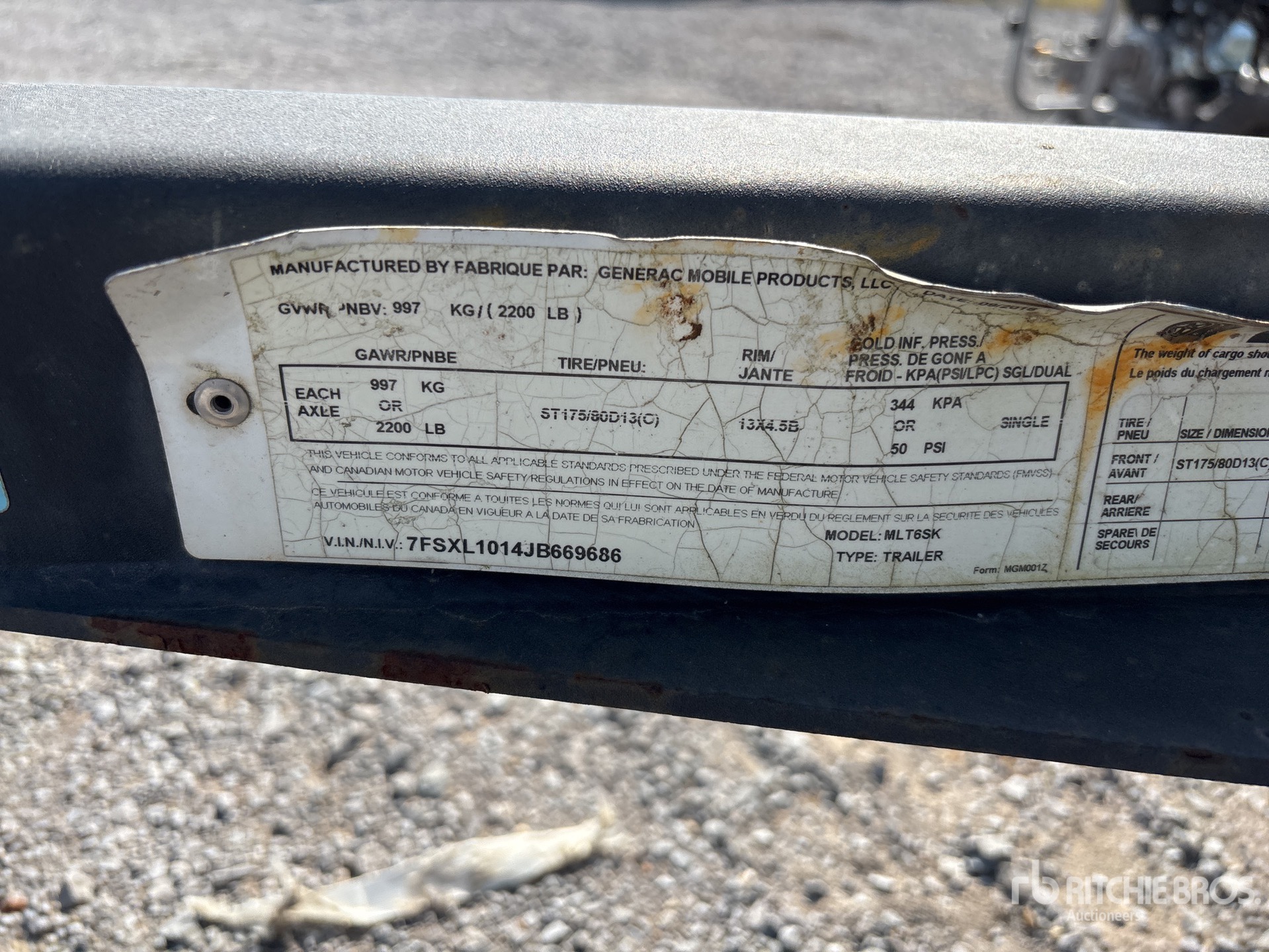 2018 Generac MLT6SK