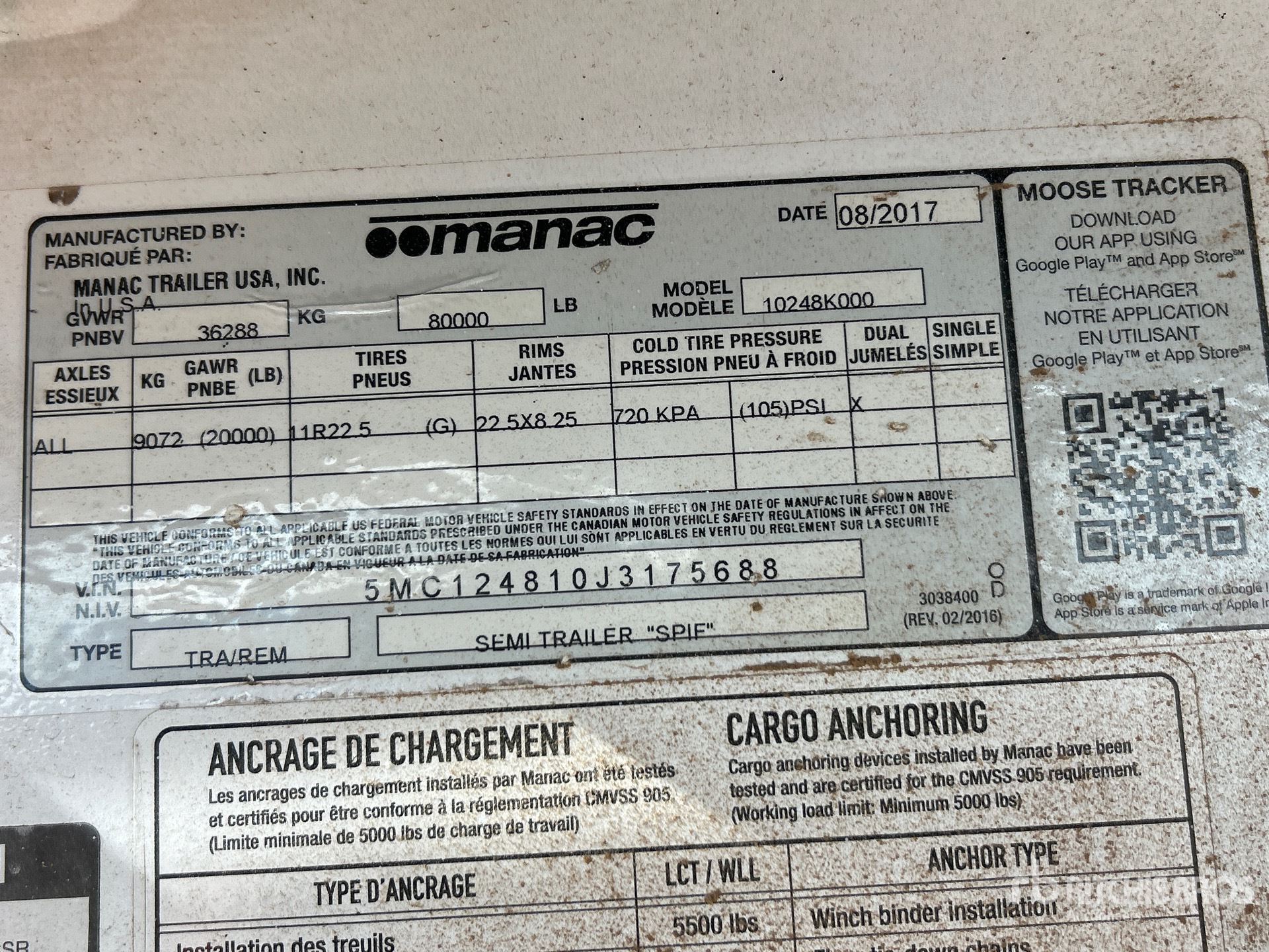 2018 Manac 10248K000