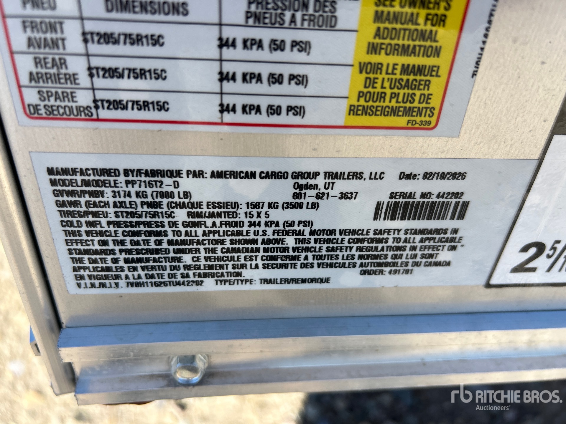 2026 Haulmark 17 FT T/A (UNUSED)