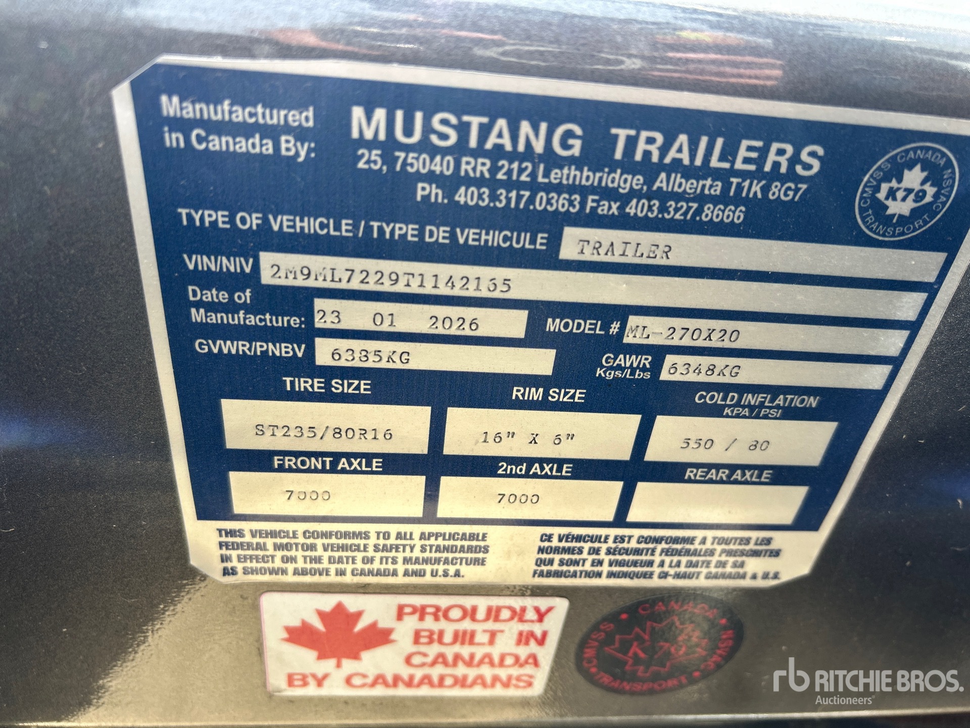 2026 Mustang ML-270X20