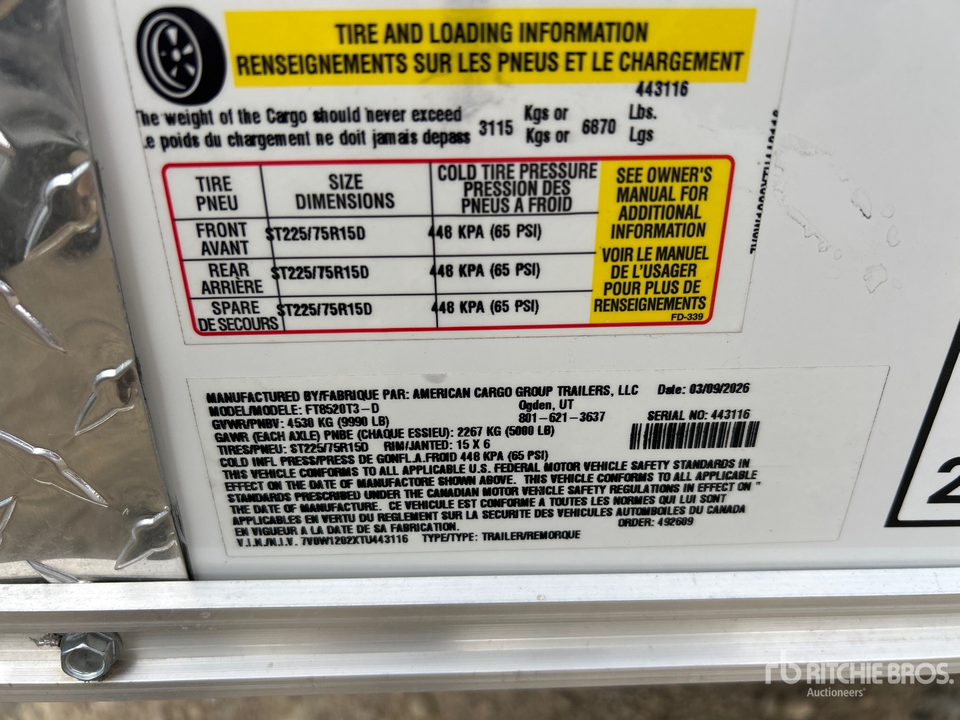 2026 Wells Cargo 12 FT T/A (UNUSED)