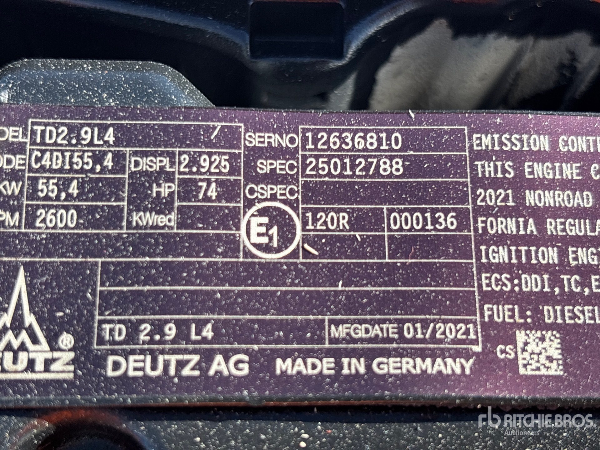 2021 Deutz TD2.9L4