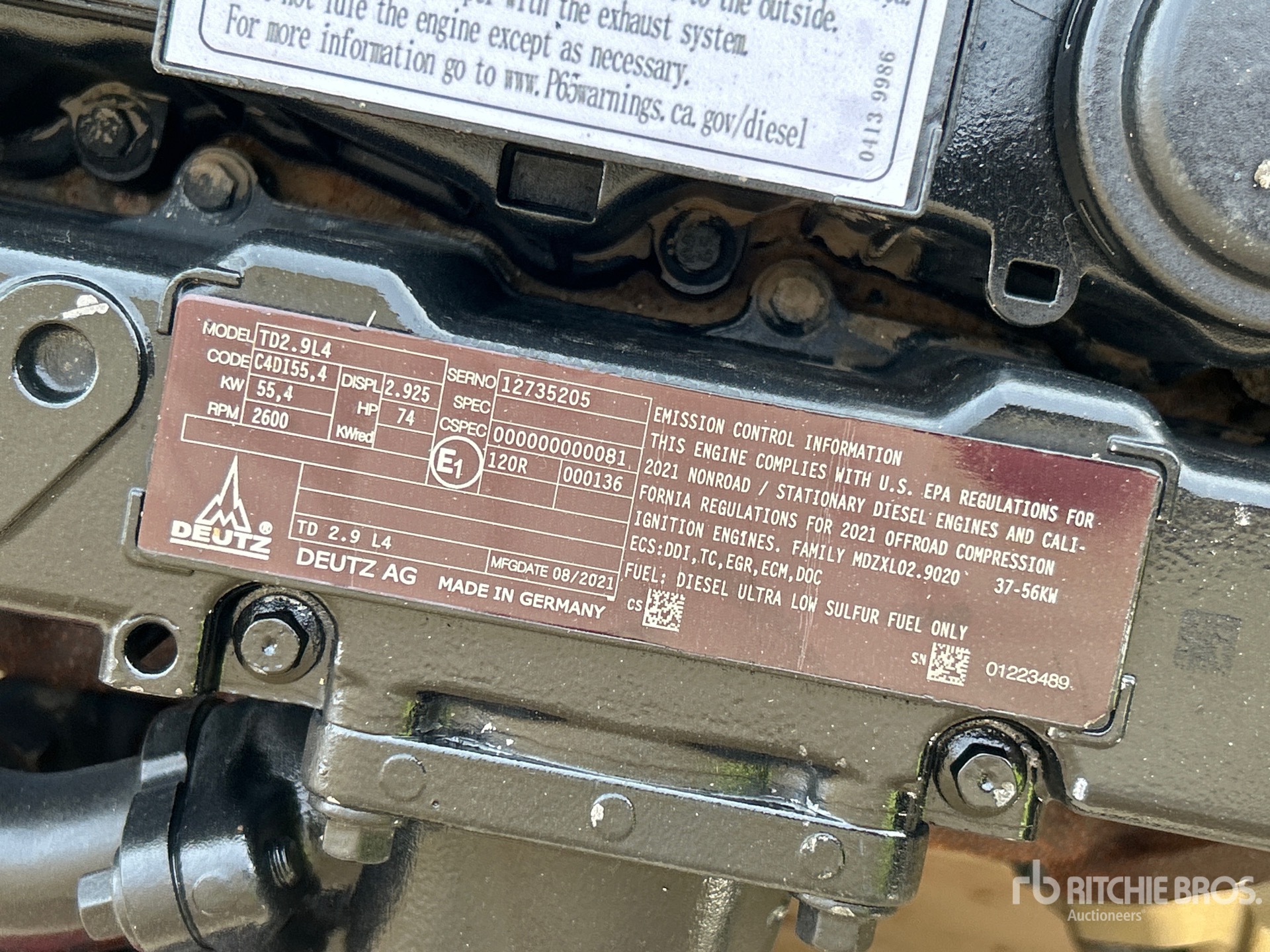 2021 Deutz TD2.9L4