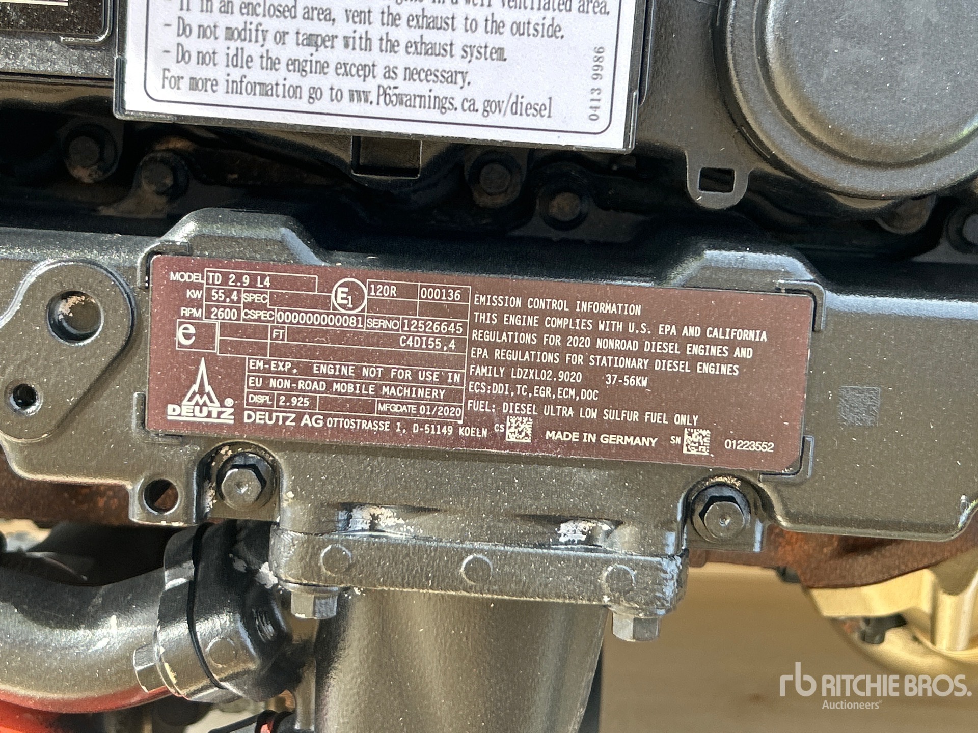 2020 Deutz TD2.9L4