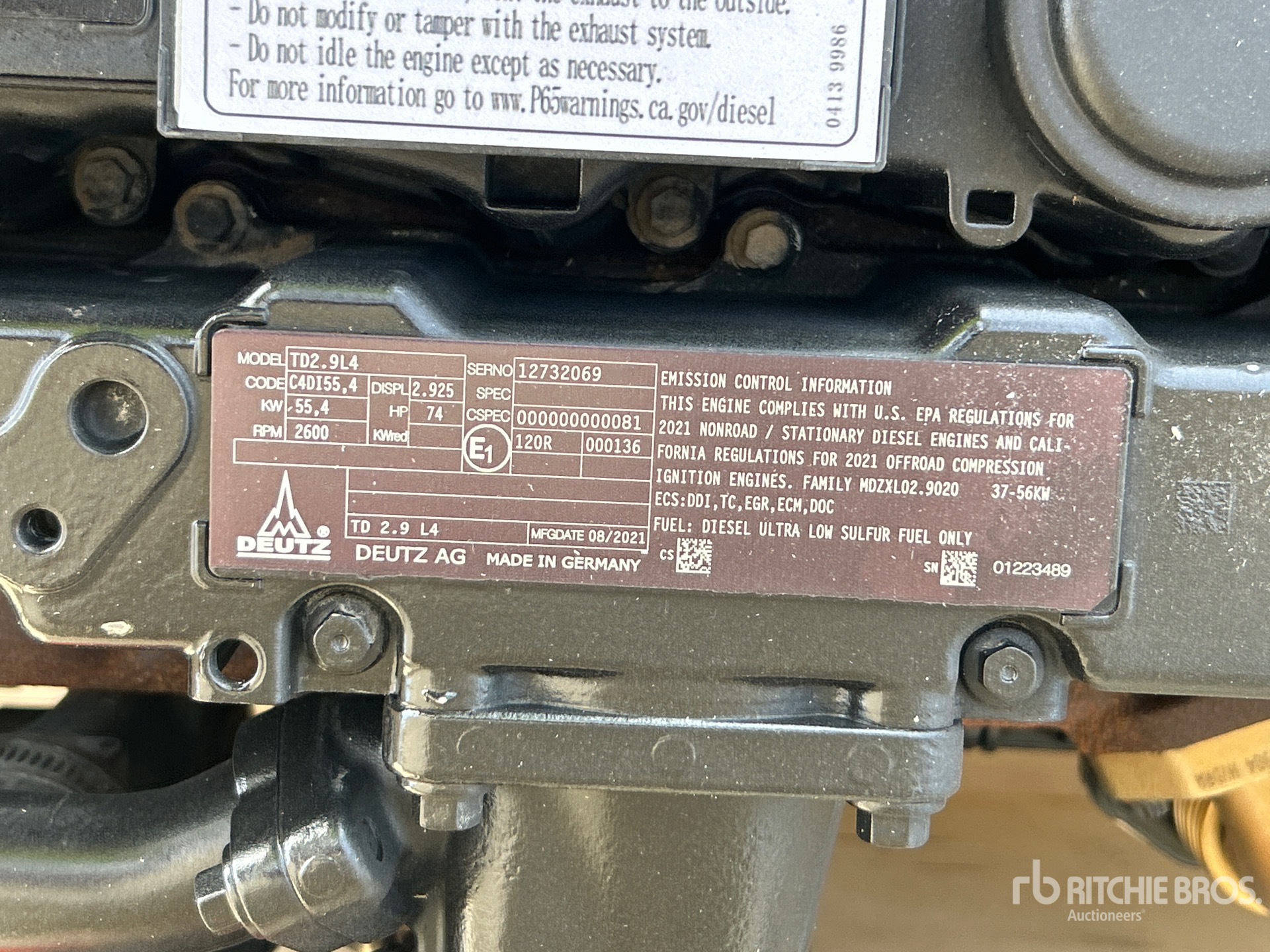 2021 Deutz TD2.9L4