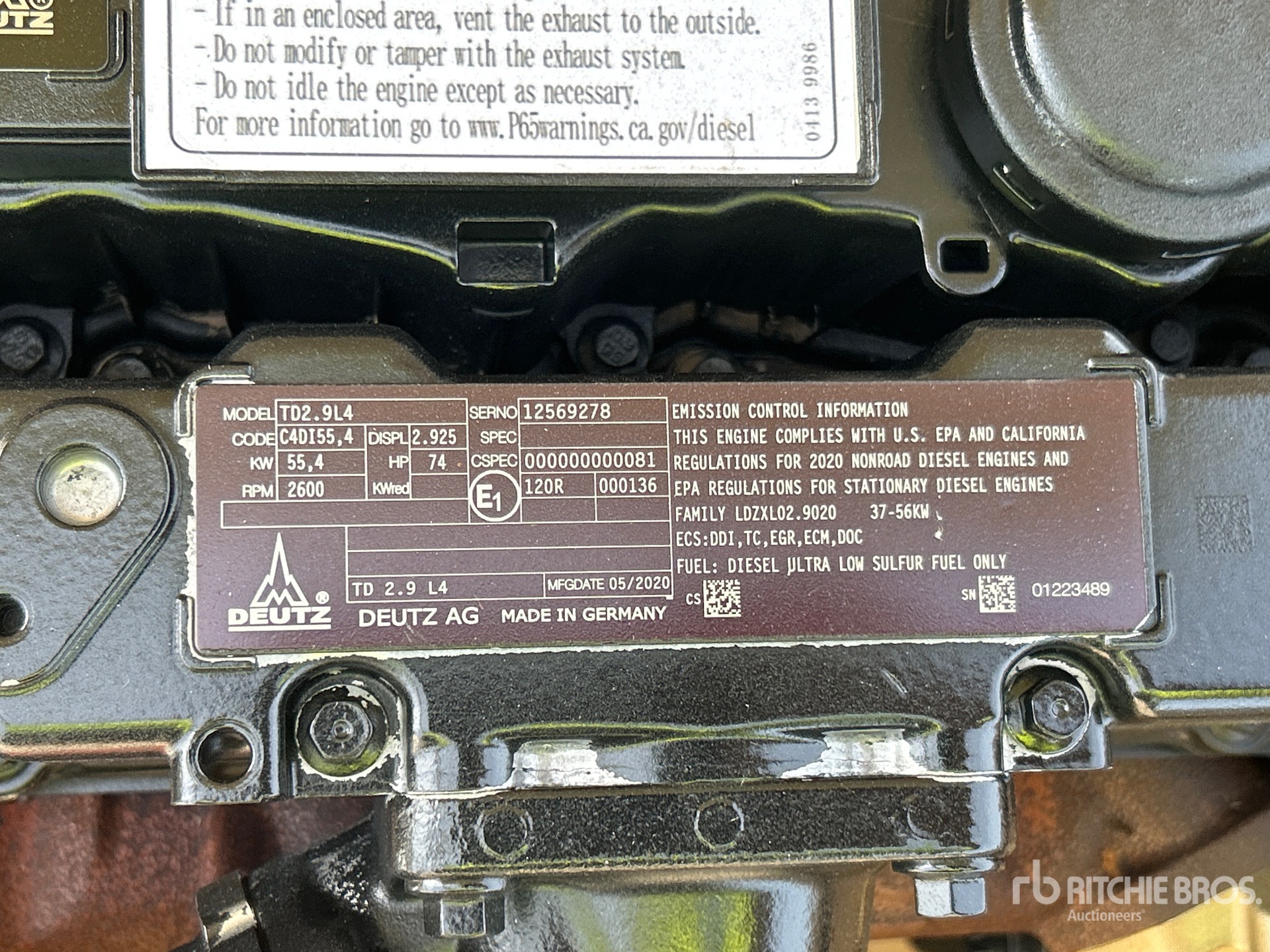2020 Deutz TD2.9L4