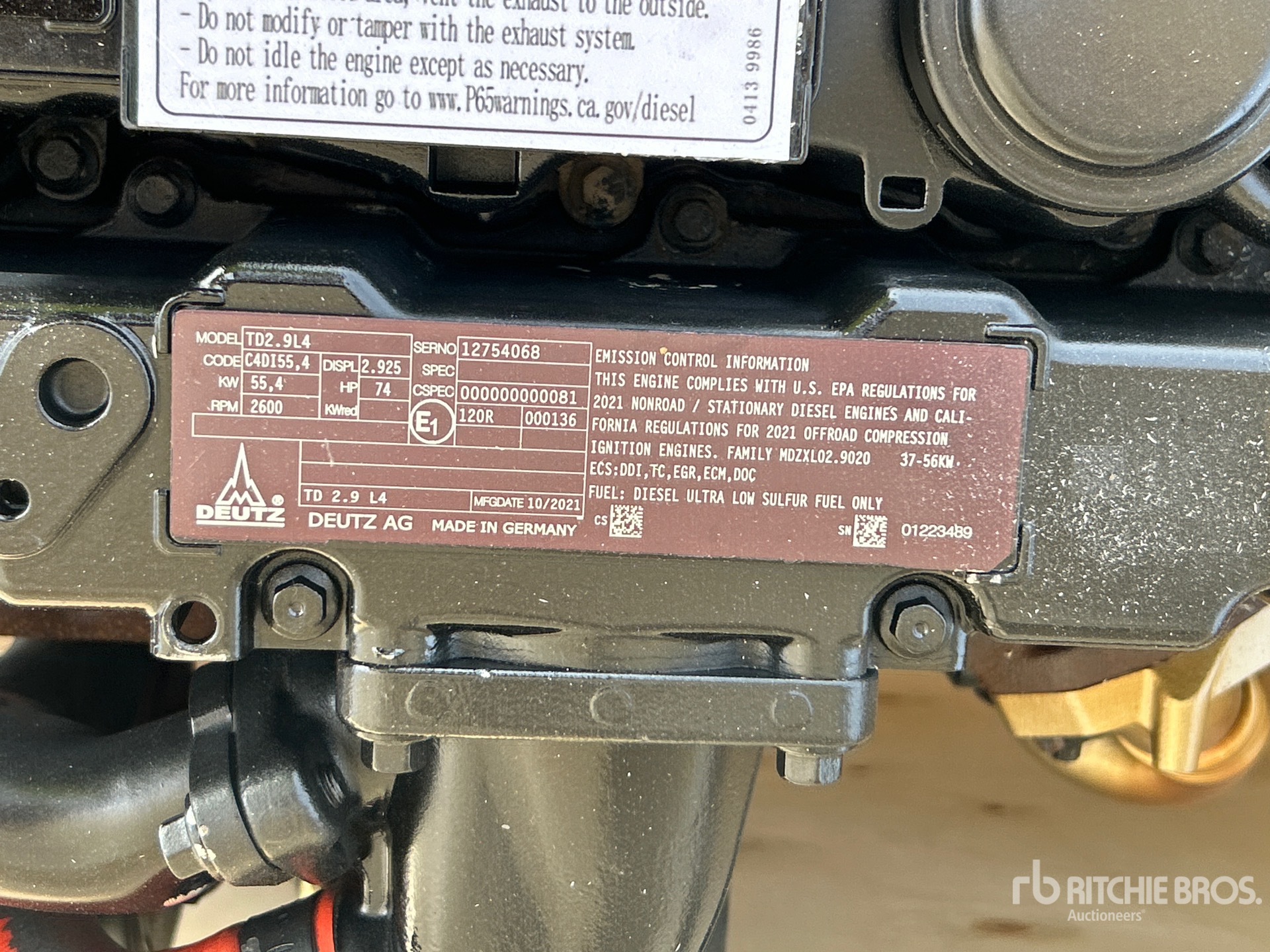 2021 Deutz TD2.9L4
