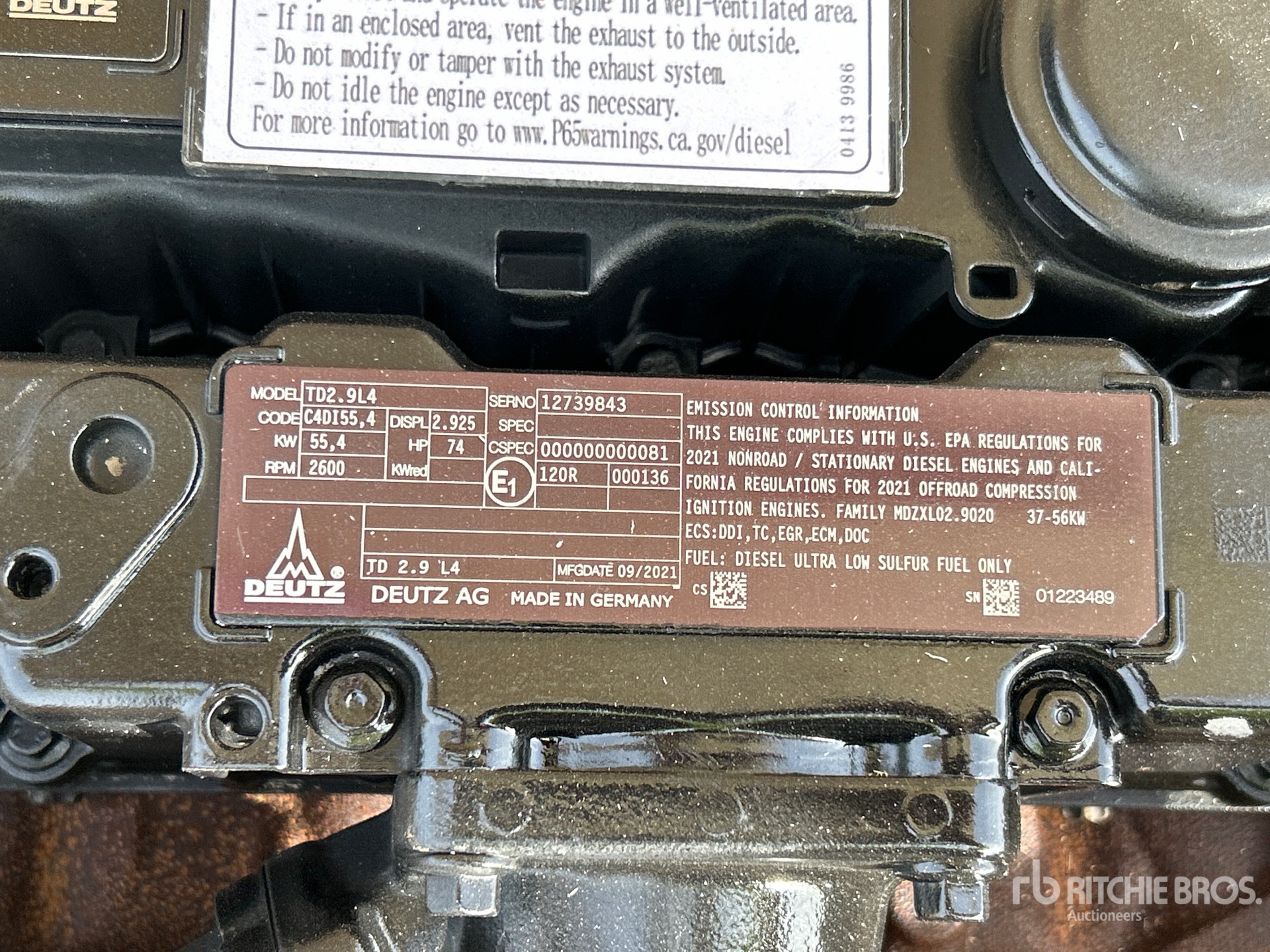 2021 Deutz TD2.9L4