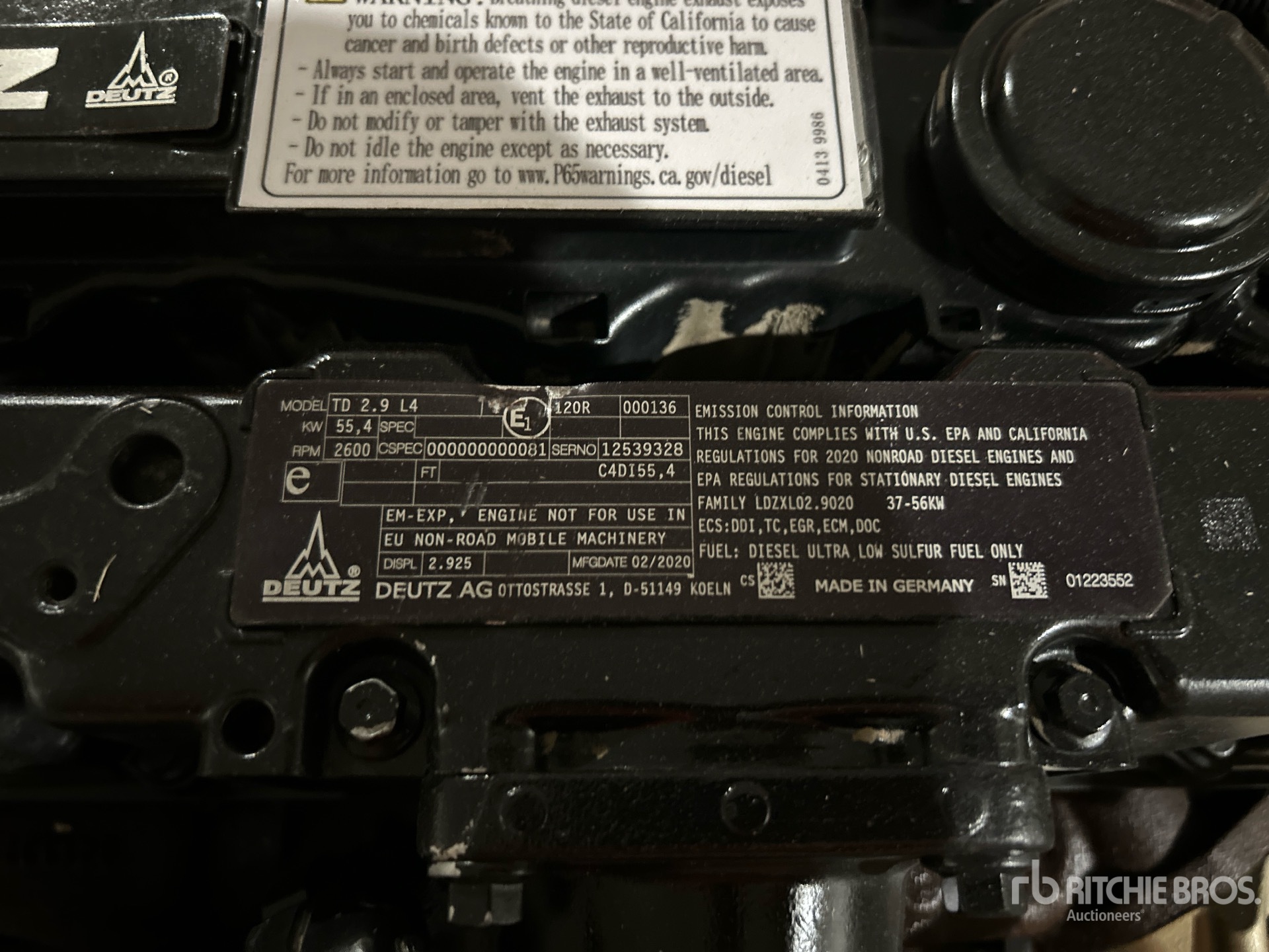 2020 Deutz TD2.9L4