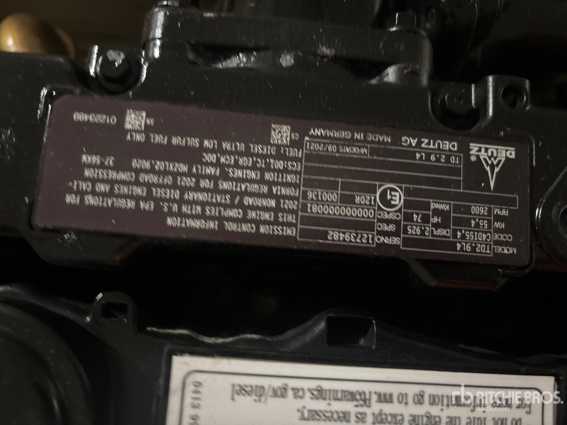 2021 Deutz TD2.9L4