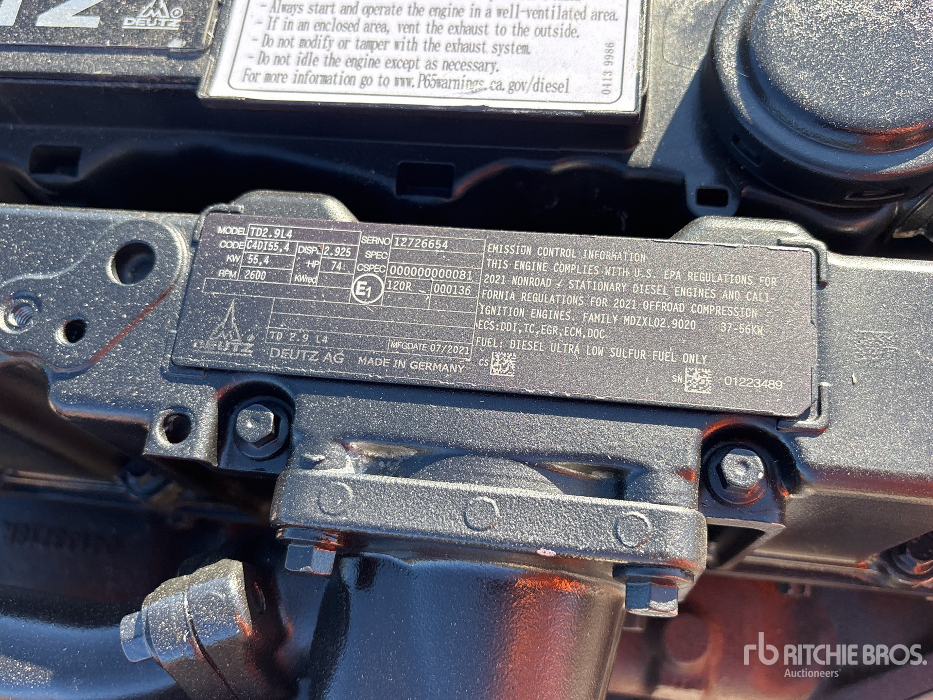 2021 Deutz TD2.9L4