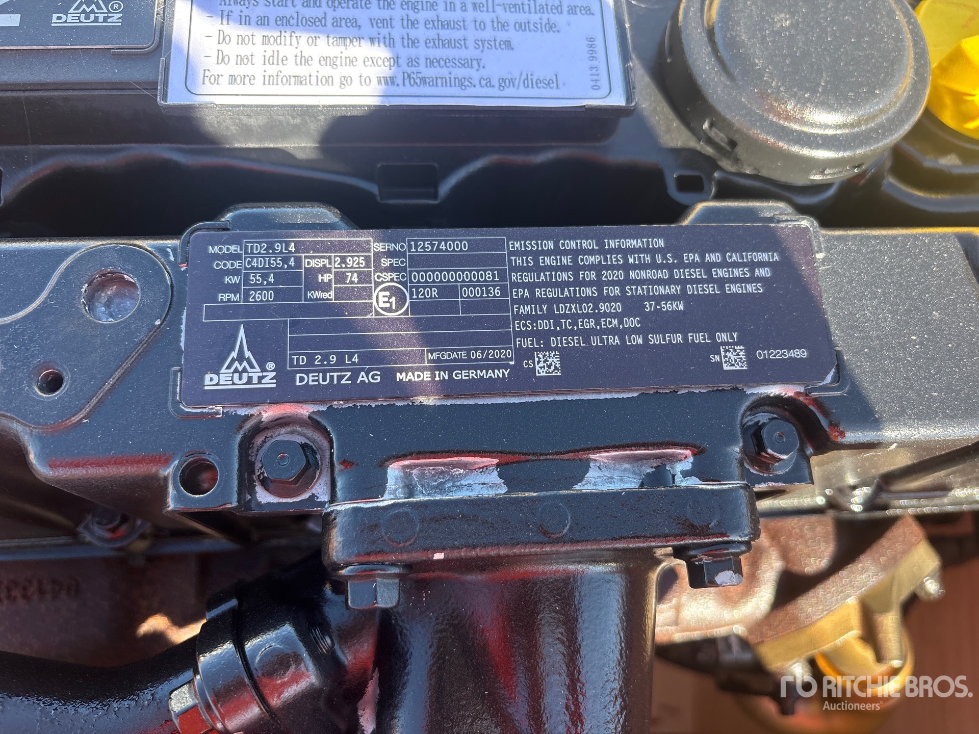 2020 Deutz TD2.9L4