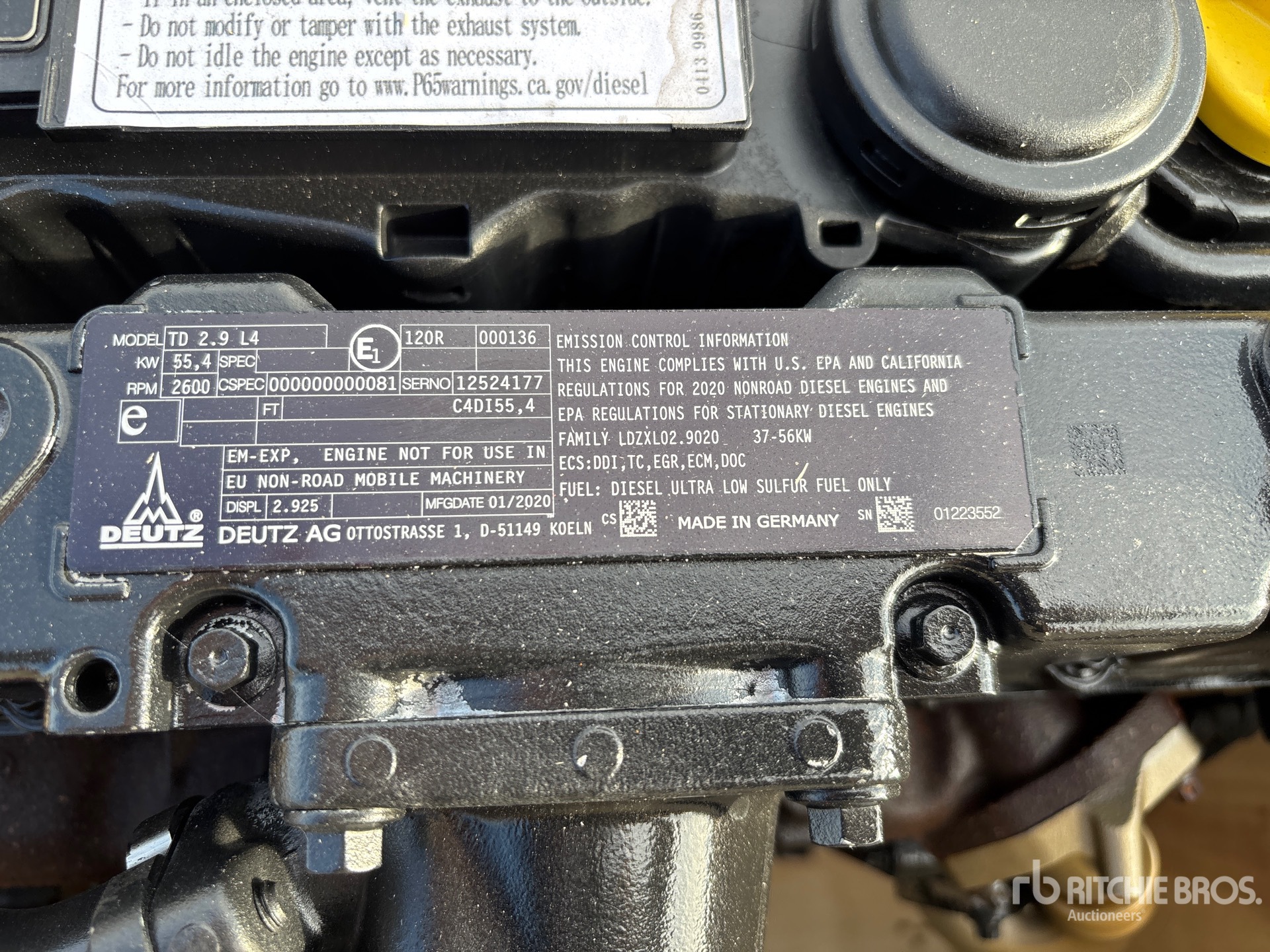 2020 Deutz TD2.9L4