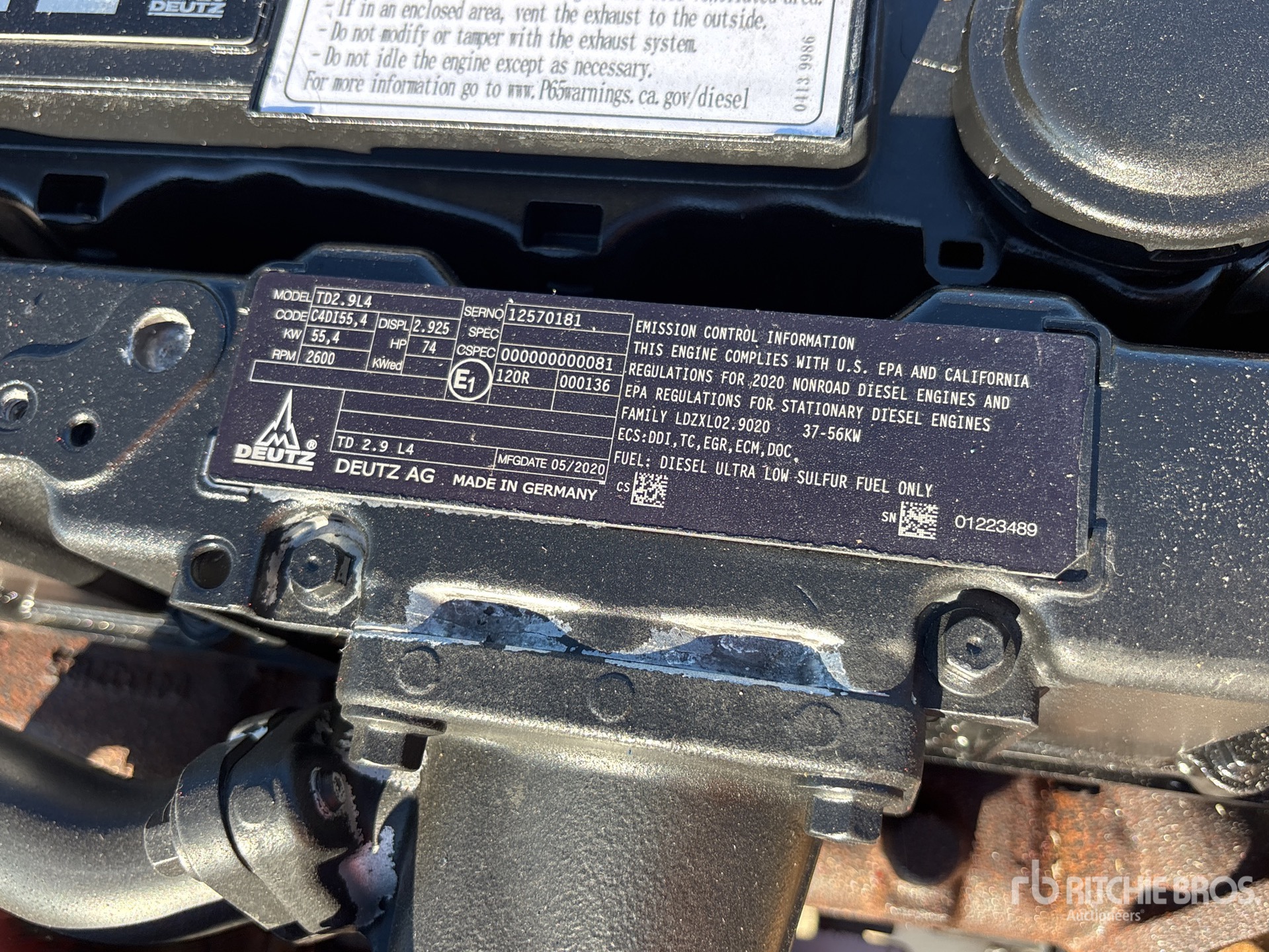 2020 Deutz TD2.9L4