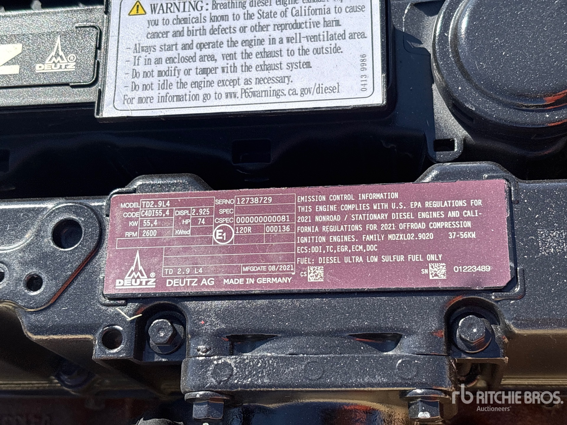 2021 Deutz TD2.9L4