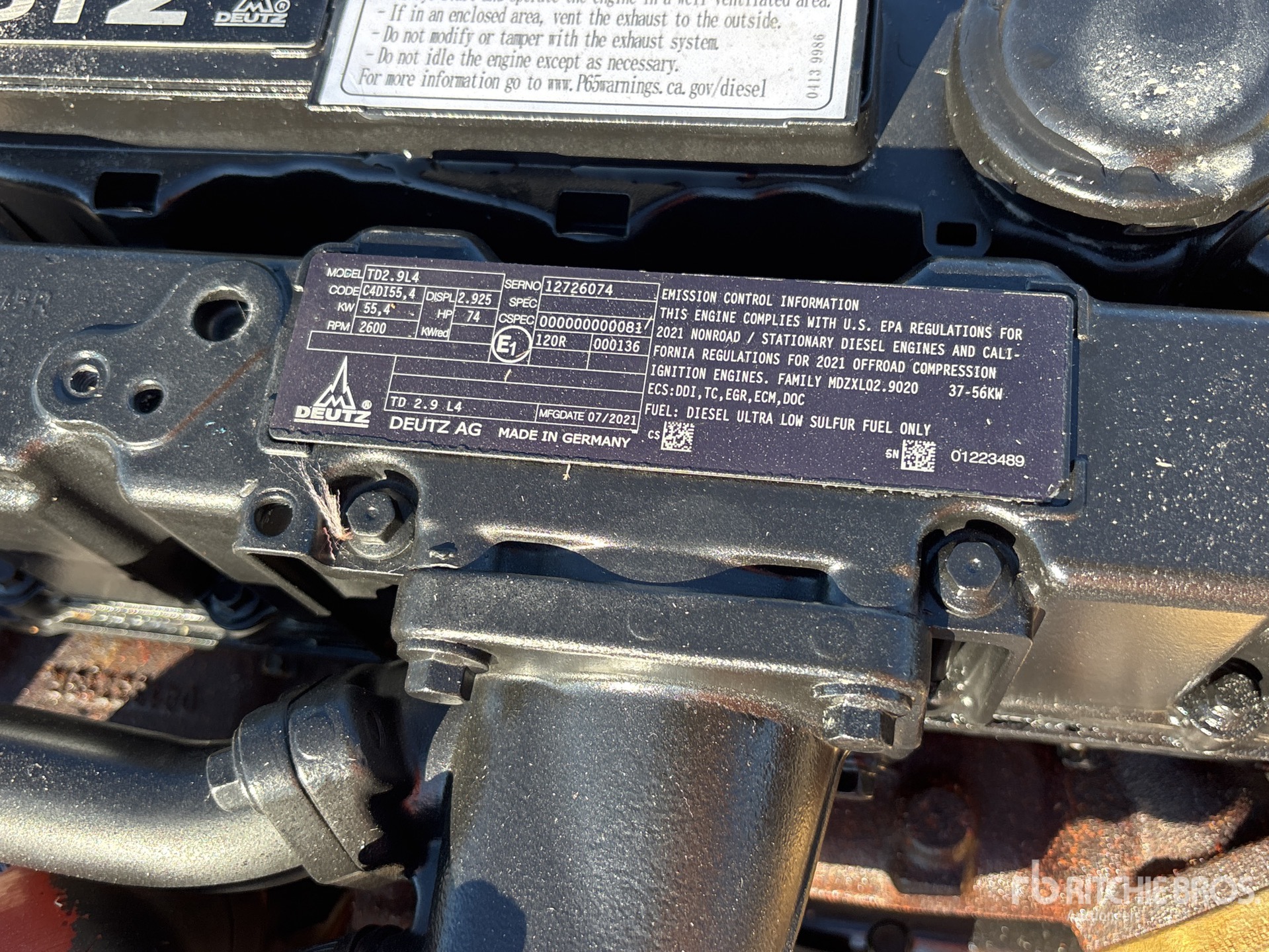 2021 Deutz TD2.9L4