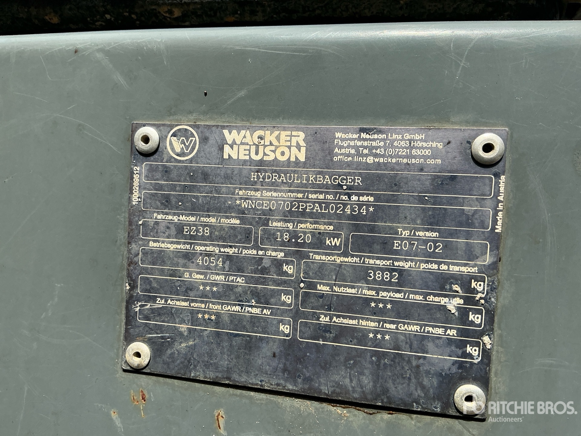 2018 Wacker Neuson EZ38