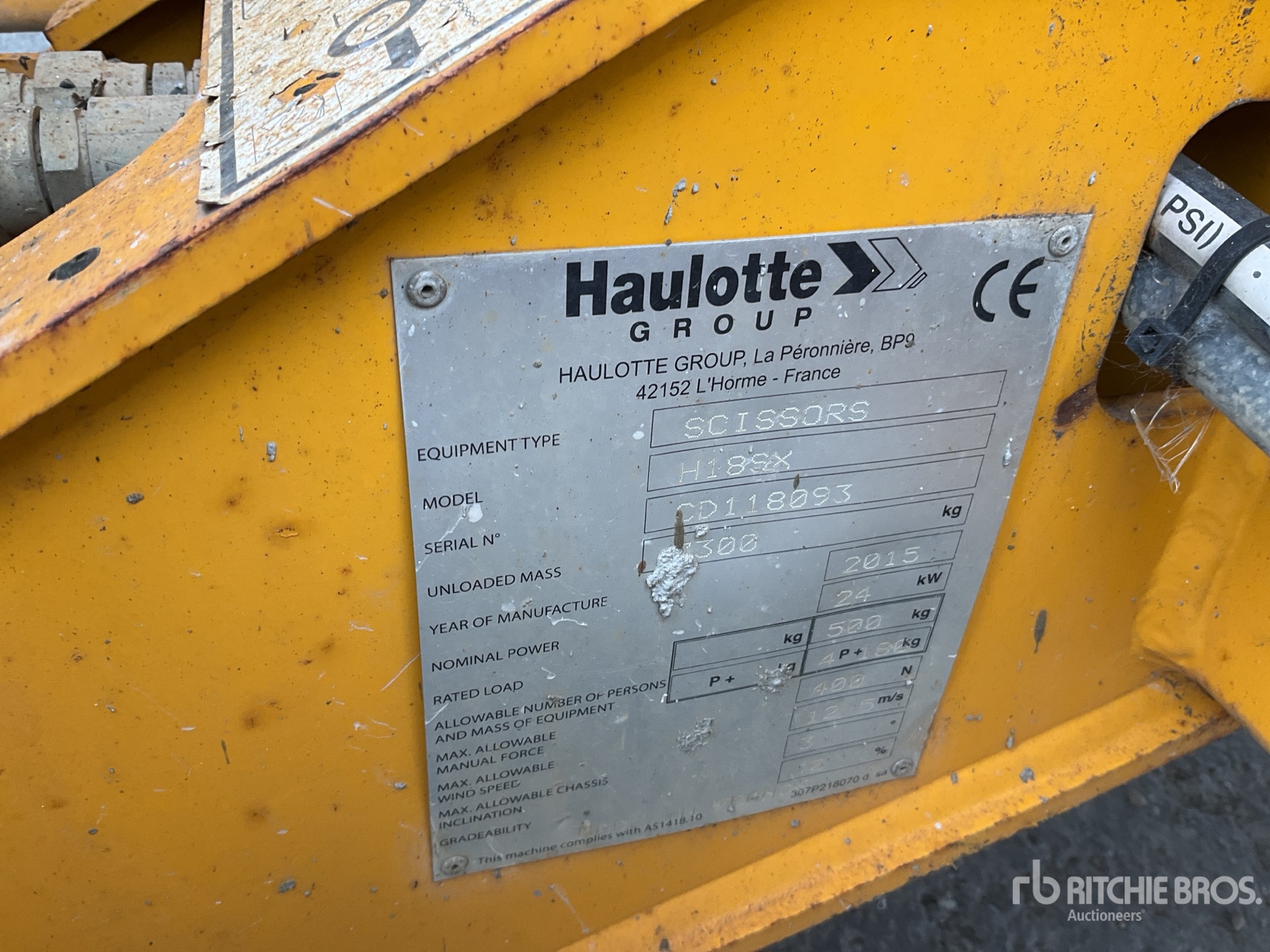 2015 Haulotte H18SX