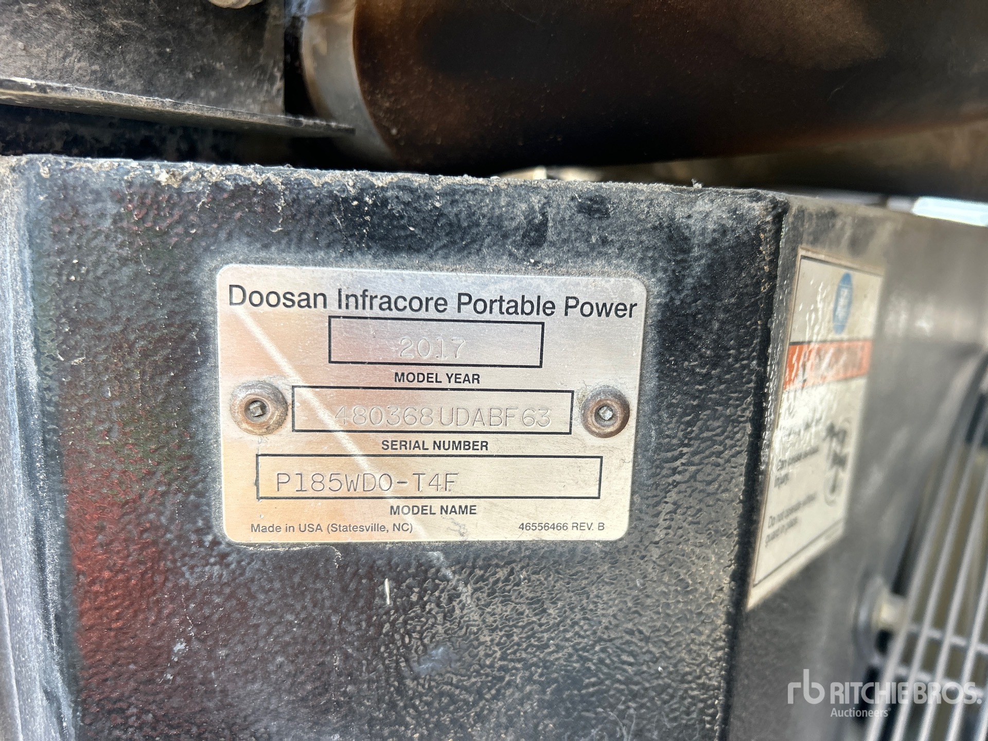 2017 Doosan Portable Power 185WDO-T4F